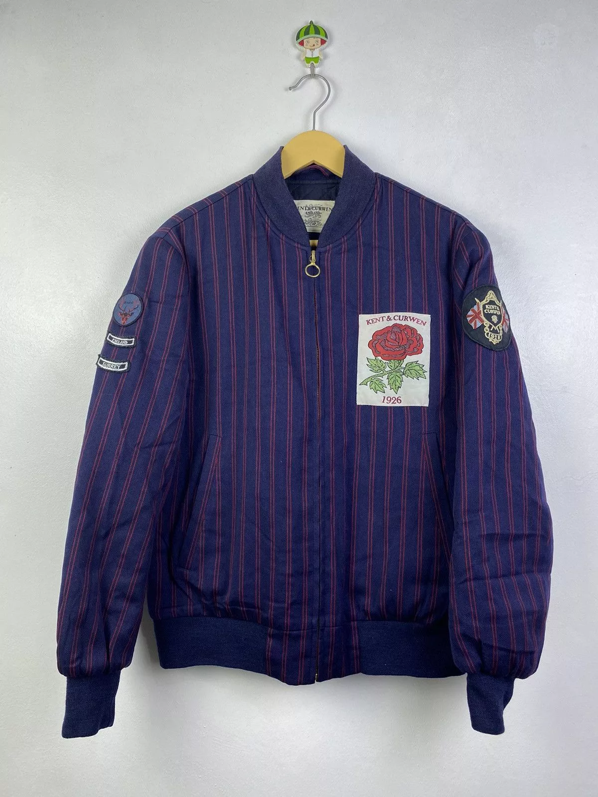 David Beckham Bombers KURT & CURWEN by DAVID BECKHAM BOMBER JACKET Blue