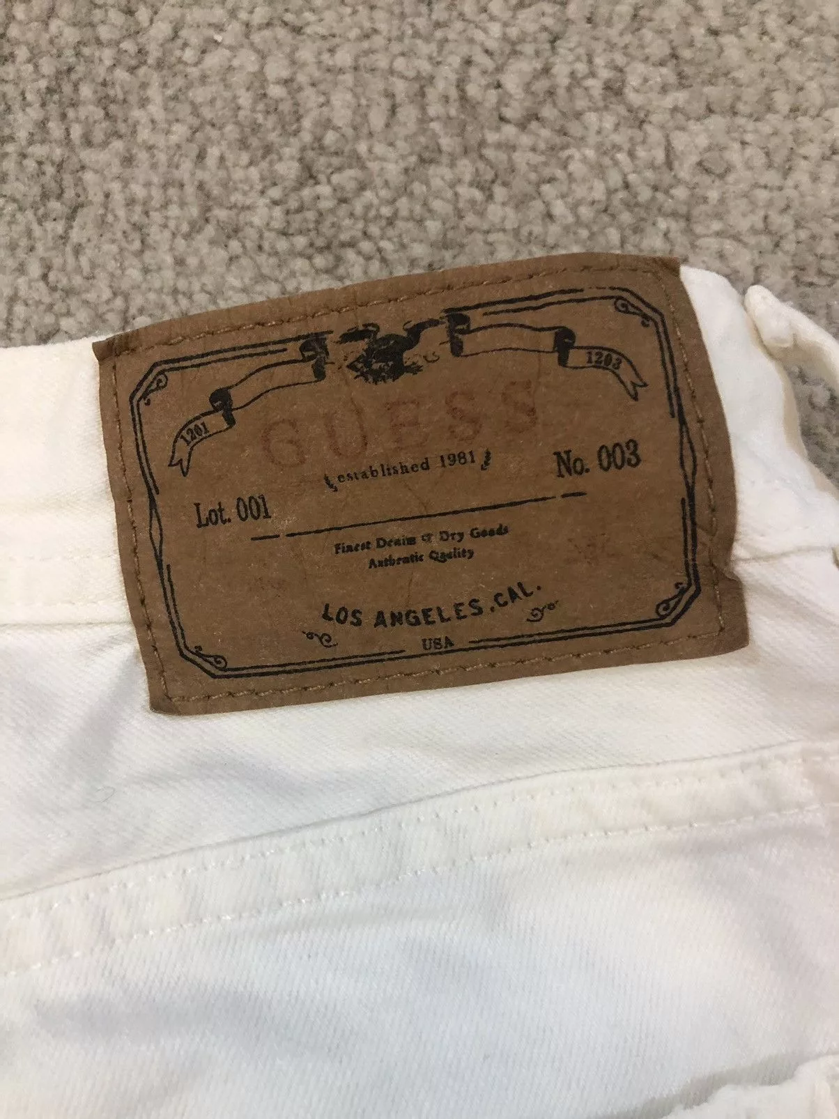 Guess Denim Guess Distressed Denim jeans White
