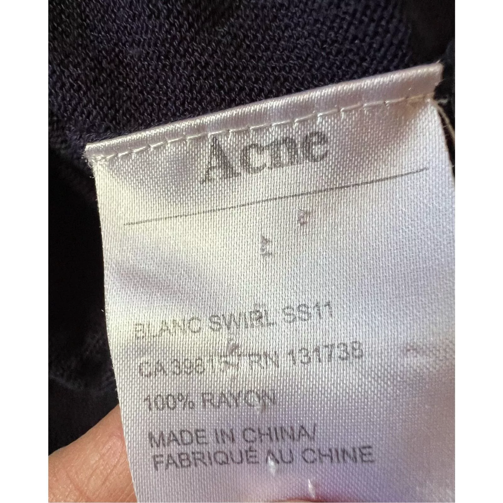 Acne Studios Midi Dresses Acne Studios Blano Swirl Tunic Dress size S Blue