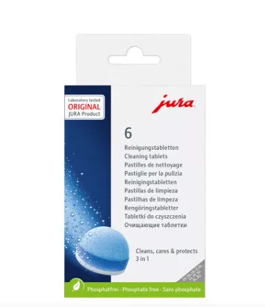 Jura 6 Pack Cleaning Tabs 3 Phase Auto Machines