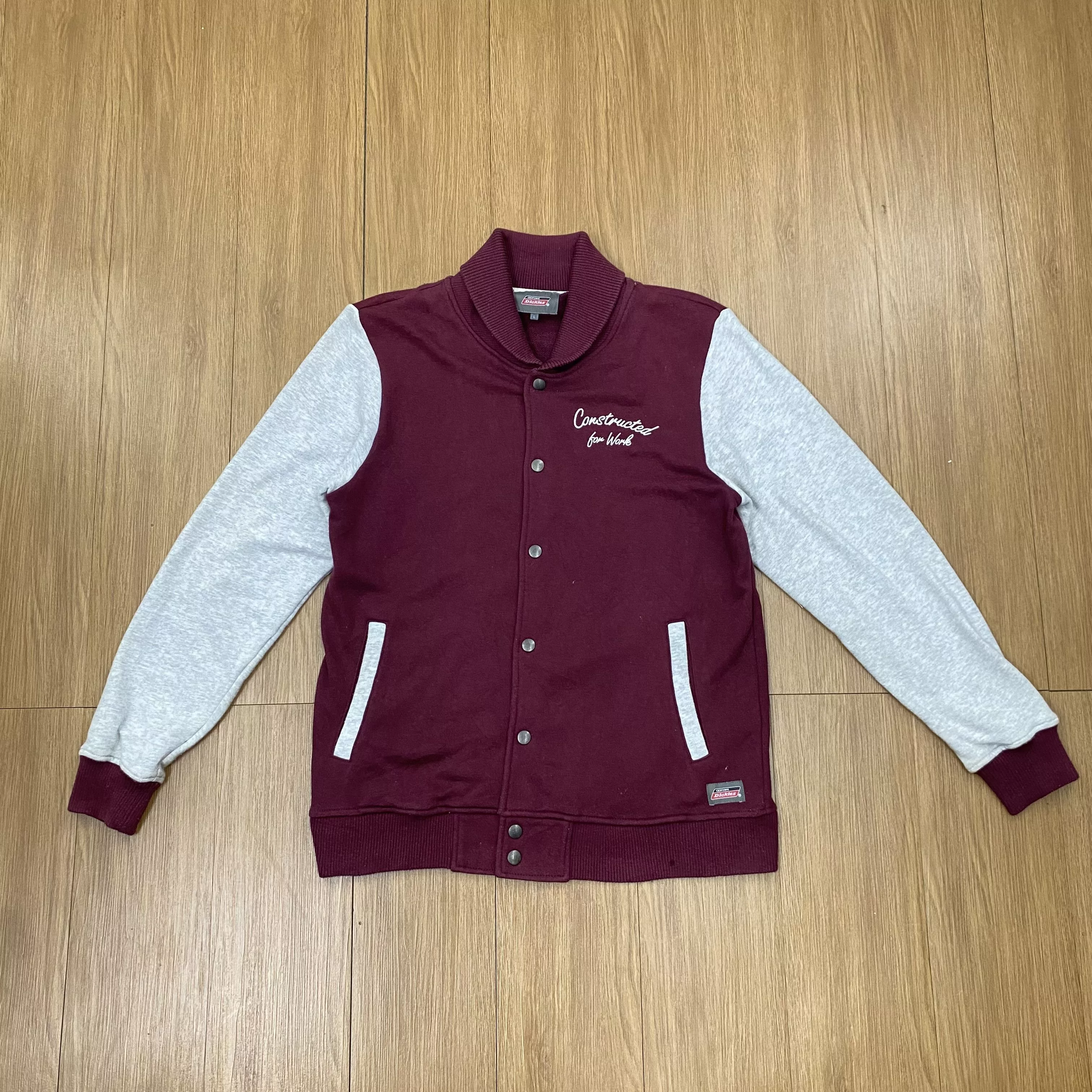 Dickies Sweaters Knitwear Dickies × Vintage Vintage Dickies Varsity Sweater Jacket CD170 Red