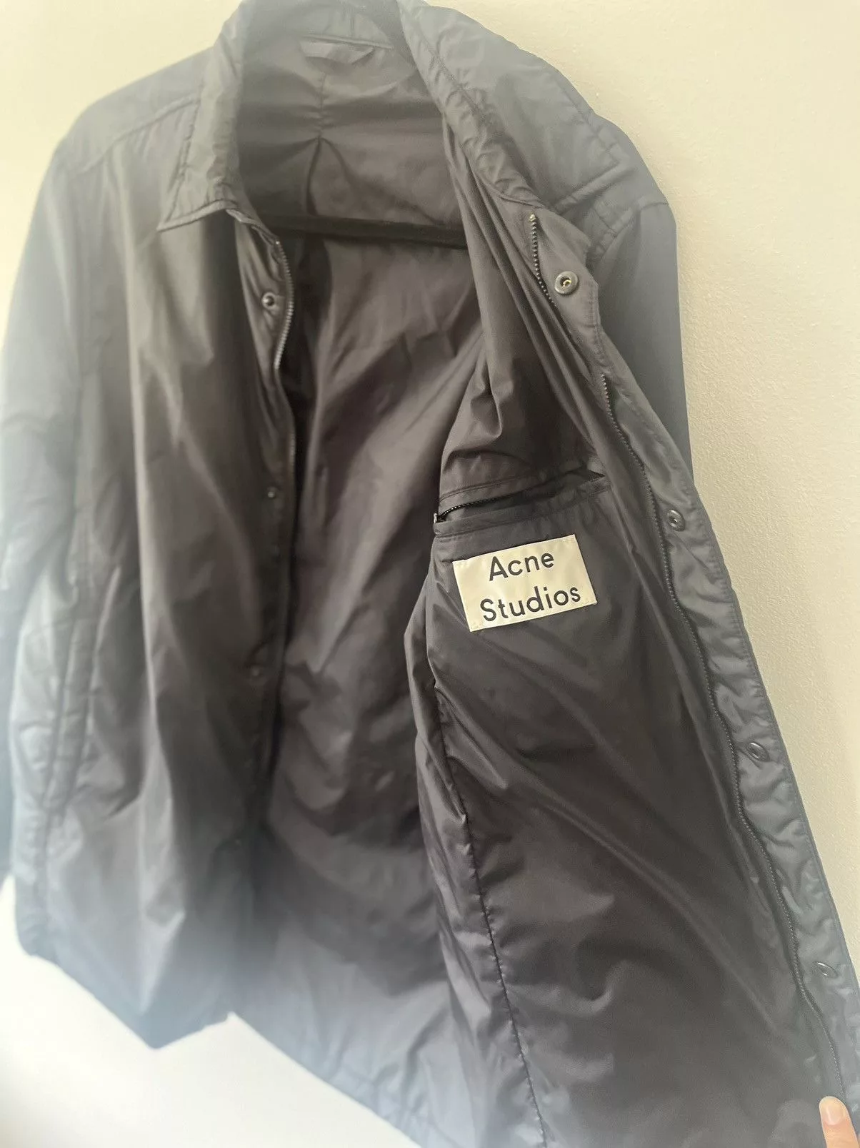 Acne Studios Light Jackets Acne Studios Acne Studio Nylon shirt jacket. Aw14 Black