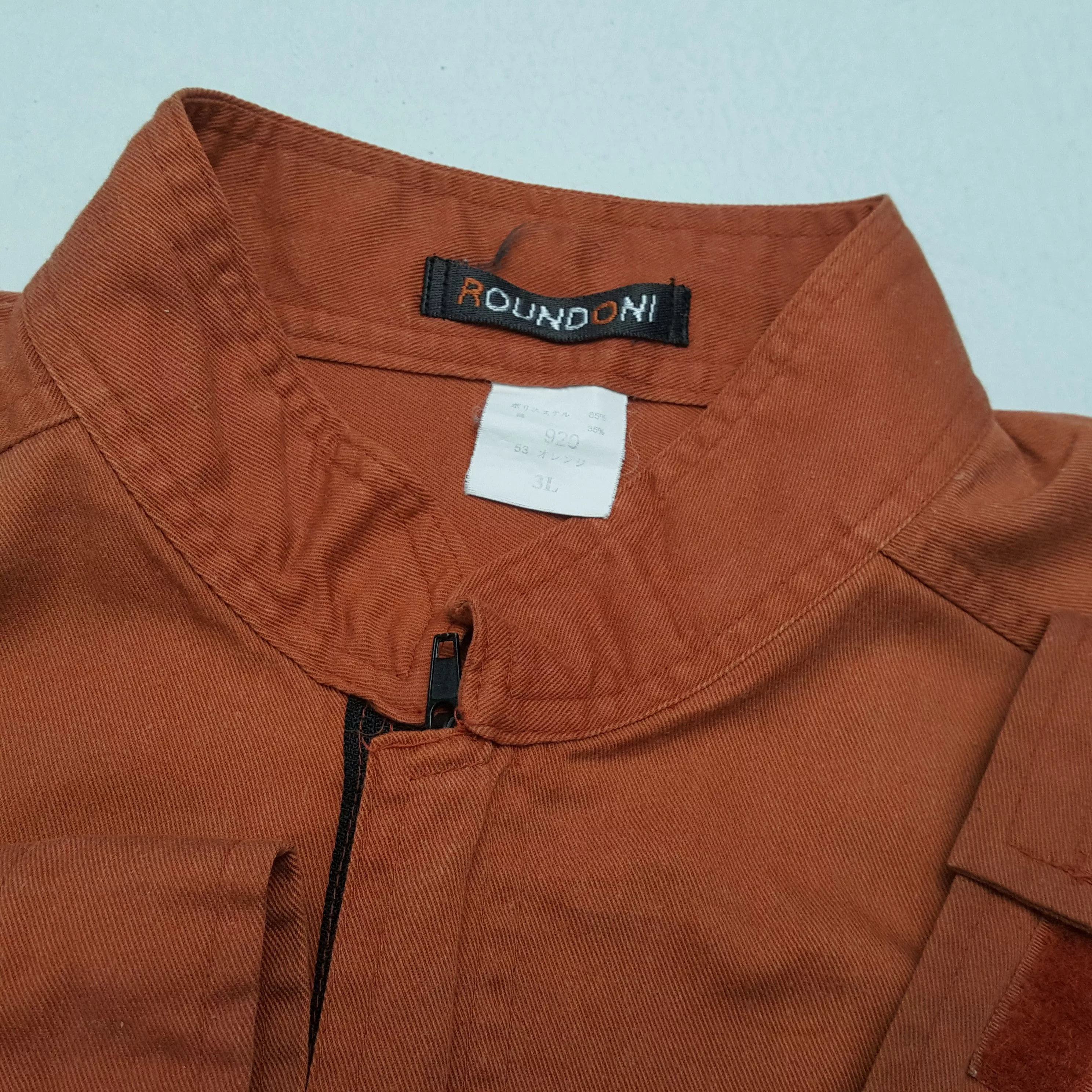 Nirvana Light Jackets Nirvana × Vintage NIRVANA MICHELIN Workwear Style Coverall Jacket Orange