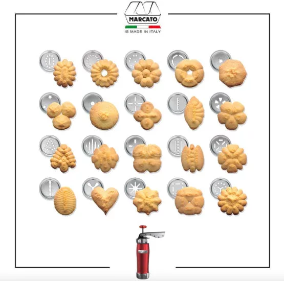 Cookie Press Biscuits Design Red
