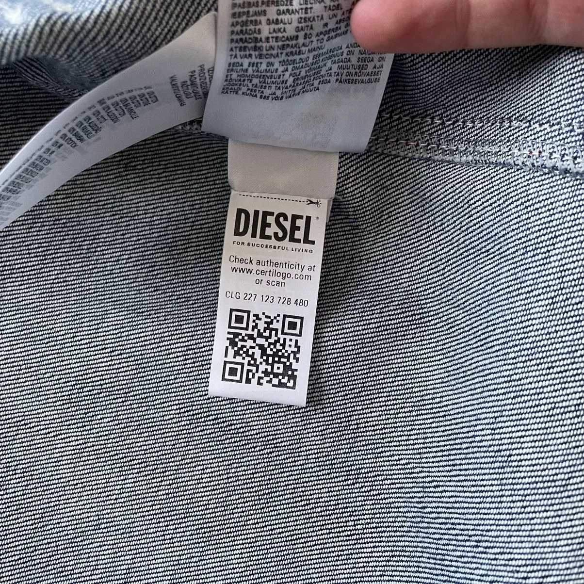 Diesel Raincoats Diesel D-Sury Giacca Raincoat Denim Jacket Blue