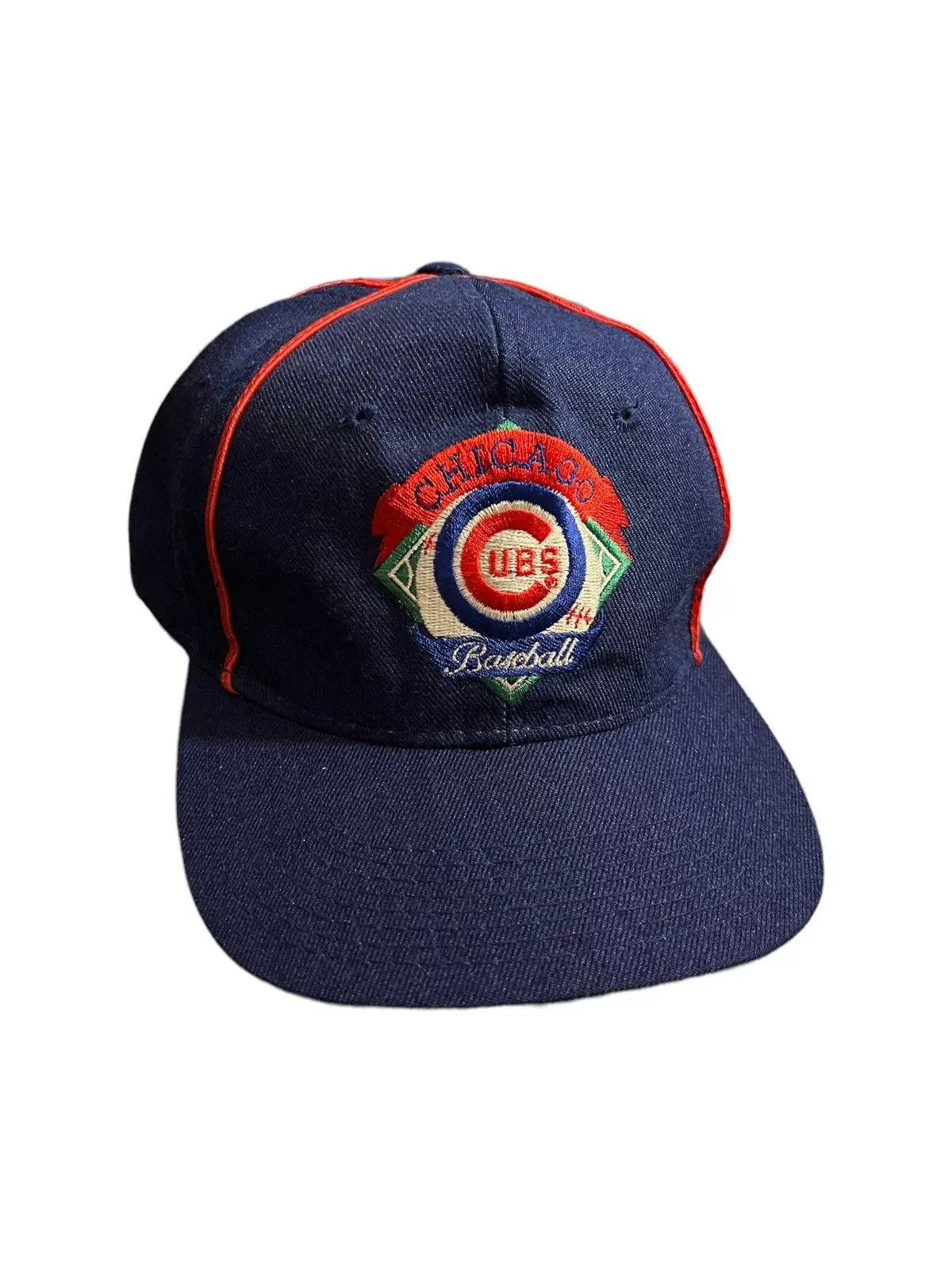 Vintage Hats Vintage VTG Chicago Cubs NWT Snapback Hat MLB 1992 Blue Streetwear