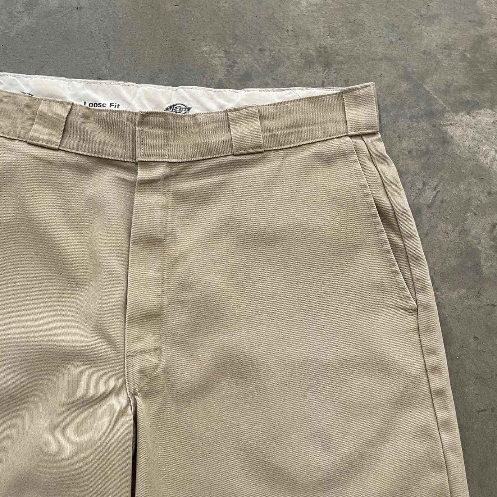 Dickies Shorts Dickies Khaki Flat Front Work Shorts Brown