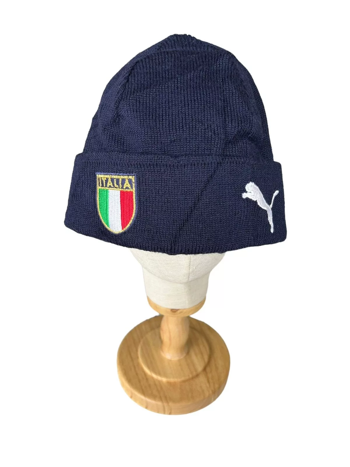 Puma Hats Vintage Puma ITALIA beanie hats Blue Streetwear