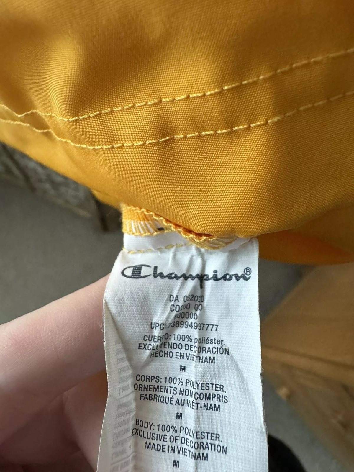 Champion Raincoats 1/1 CUSTOM CHAMPION JACKET Gold