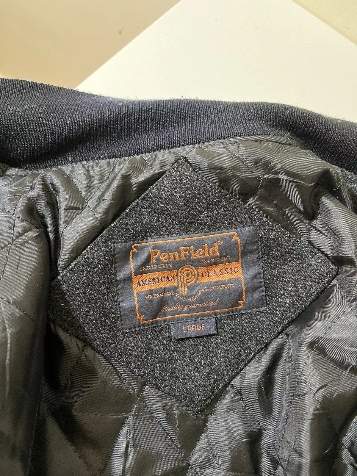 Penfield Leather Jackets Penfield × Vintage Penfield Varsity Jacket Black