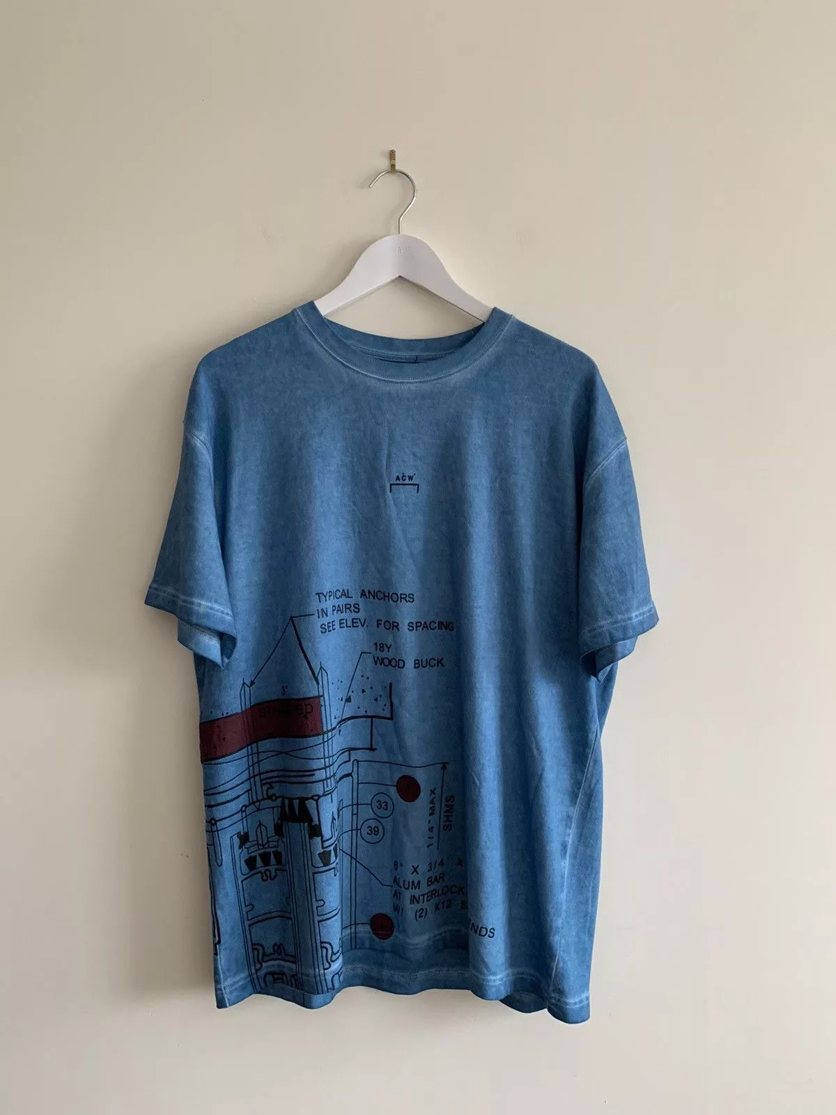 A-COLD-WALL* Short Sleeve T Shirts A-COLD-WALL* Blueprint Tee