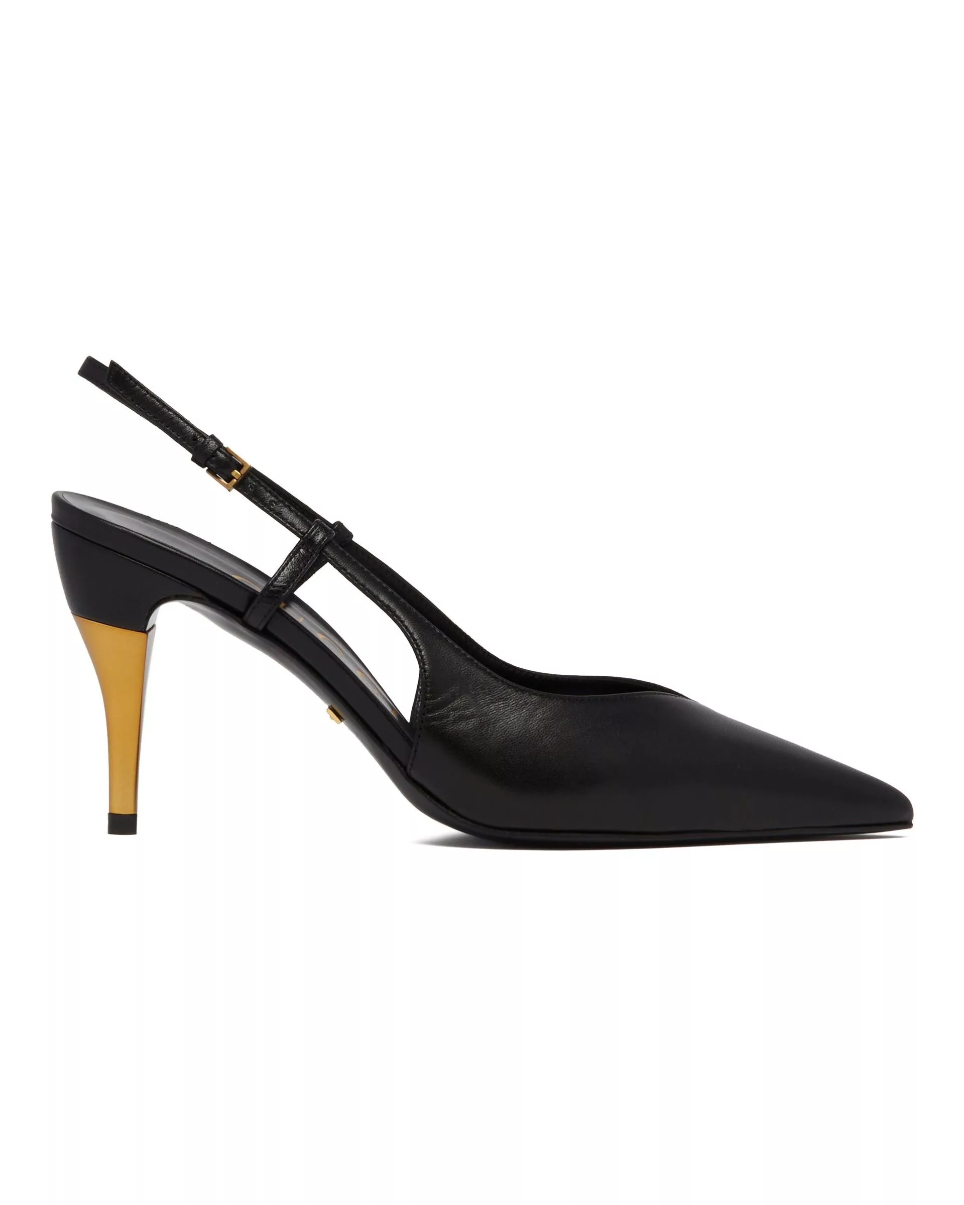 Gucci Miscellaneous Gucci Priscilla Slingback Heeled Pumps SIZE 37.5 Black