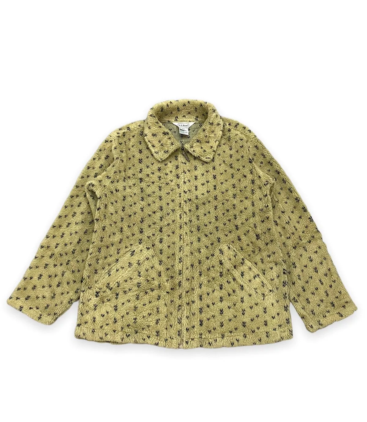 L.L. Bean Light Jackets L.L. Bean Vintage LL Bean Printed Fleece Jacket Multi Streetwear
