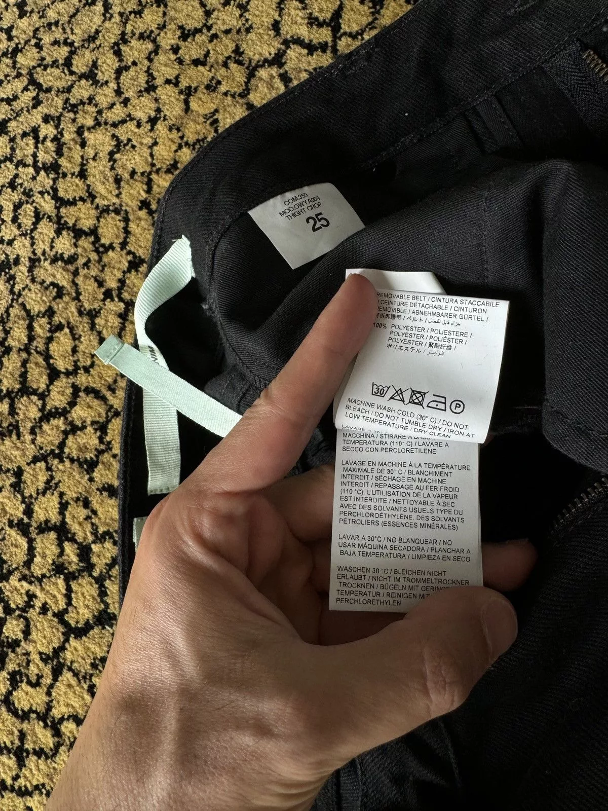 Off-White Jeans Off-White Off White Denim Black