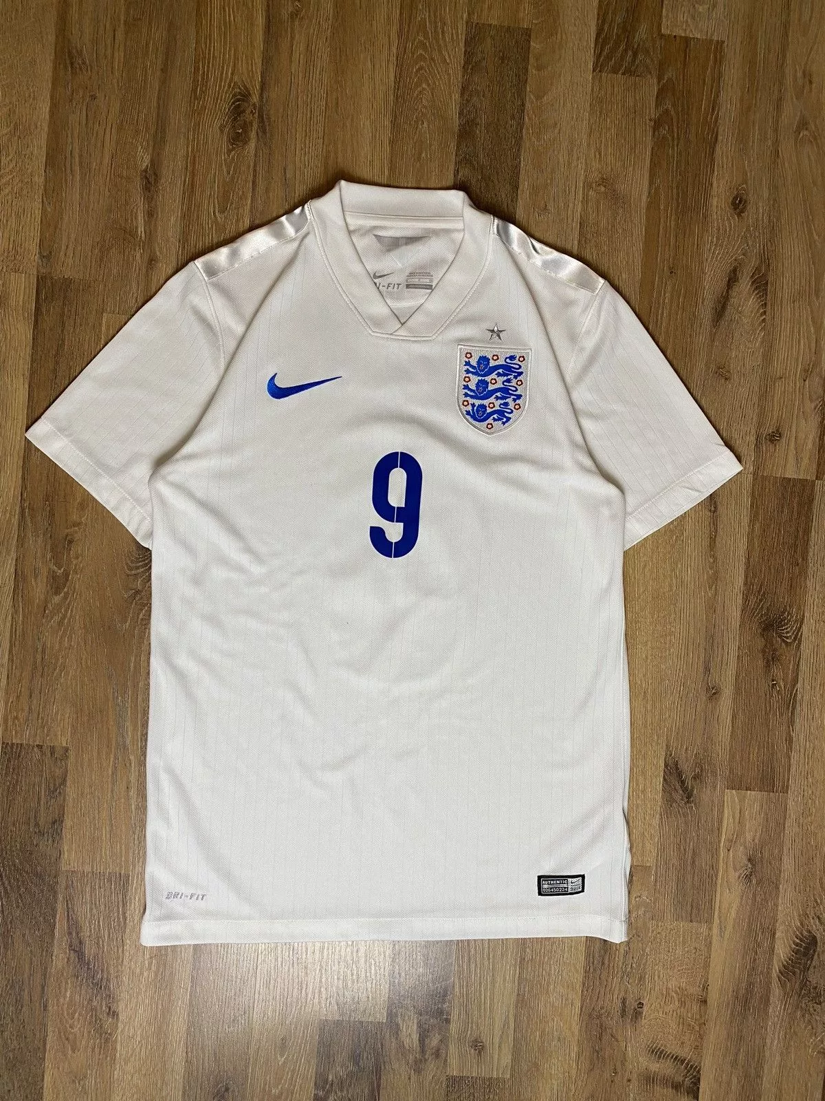 Nike Short Sleeve T Shirts nike England soccer shirt Sturridge 9 White