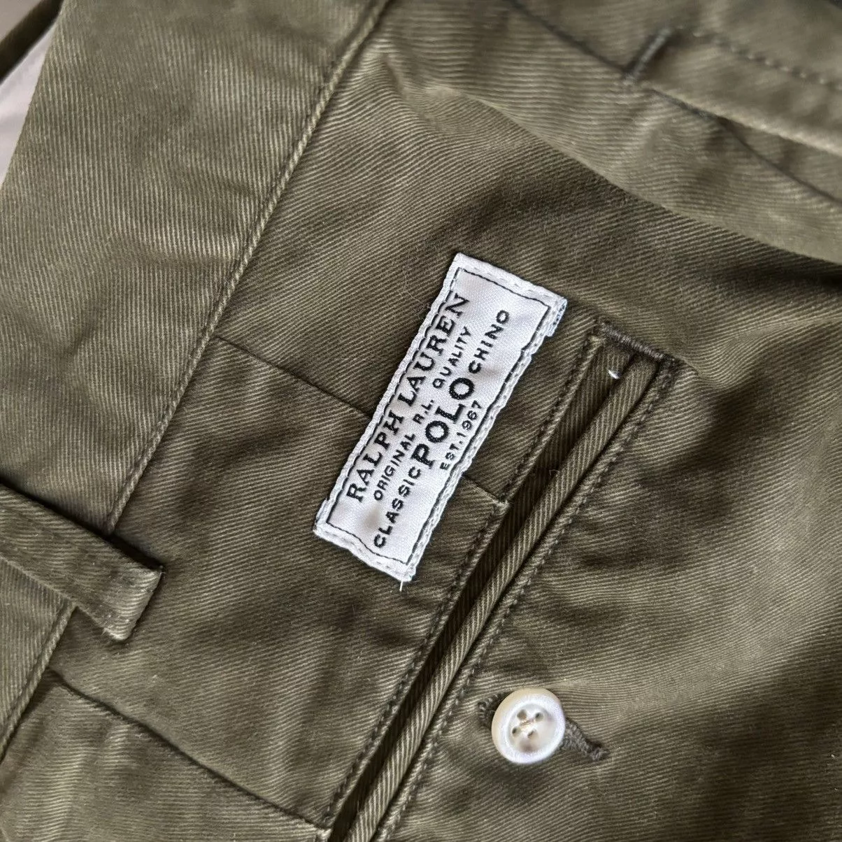 Polo Ralph Lauren Casual Pants Polo Ralph Lauren × Ralph Lauren Blue Label × Vintage Vintage Polo Ralph Lauren Chino Casual Pants Size 34/32 Green