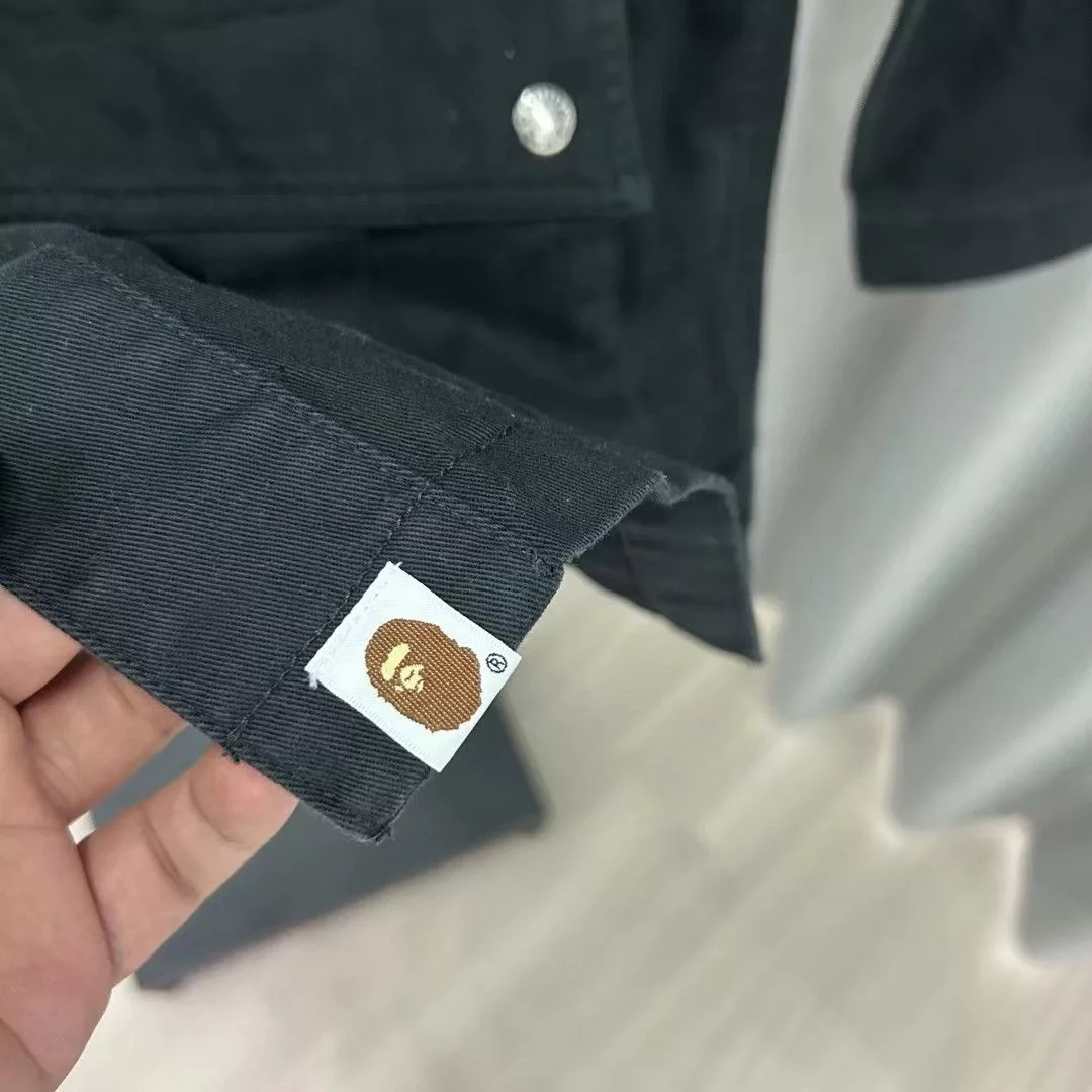 Bape Jackets Bape SHARK HOODIE JACKET Black