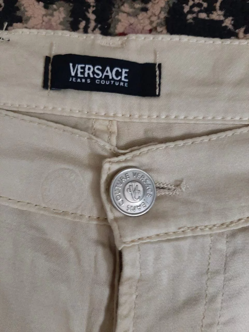 Versace Jeans Couture Pants Versace Jeans Couture × Vintage ICONIC VERSACE JEANS COUTURE White Streetwear