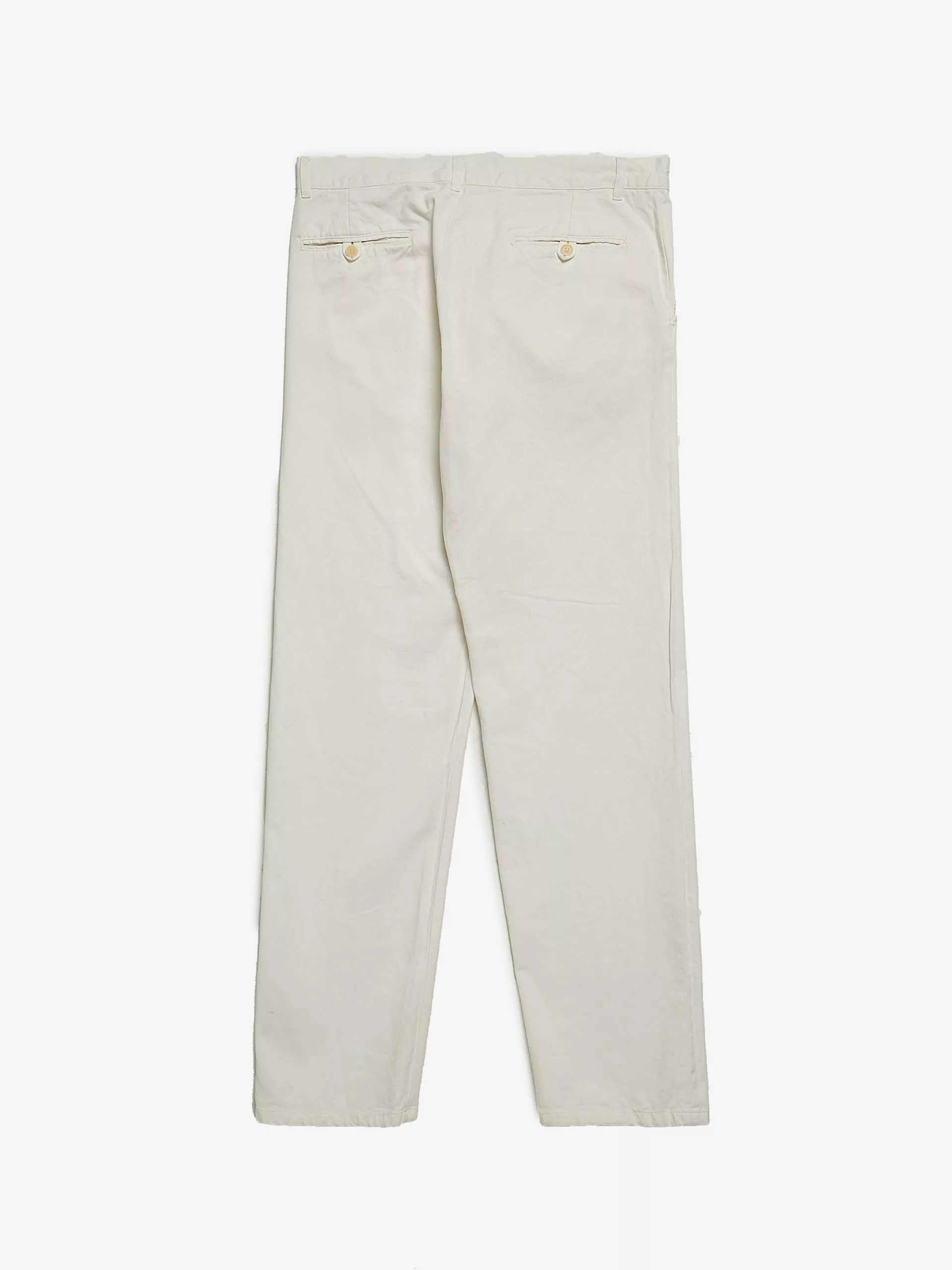 Helmut Lang Denim Helmut Lang White Buttoned Cotton Jeans