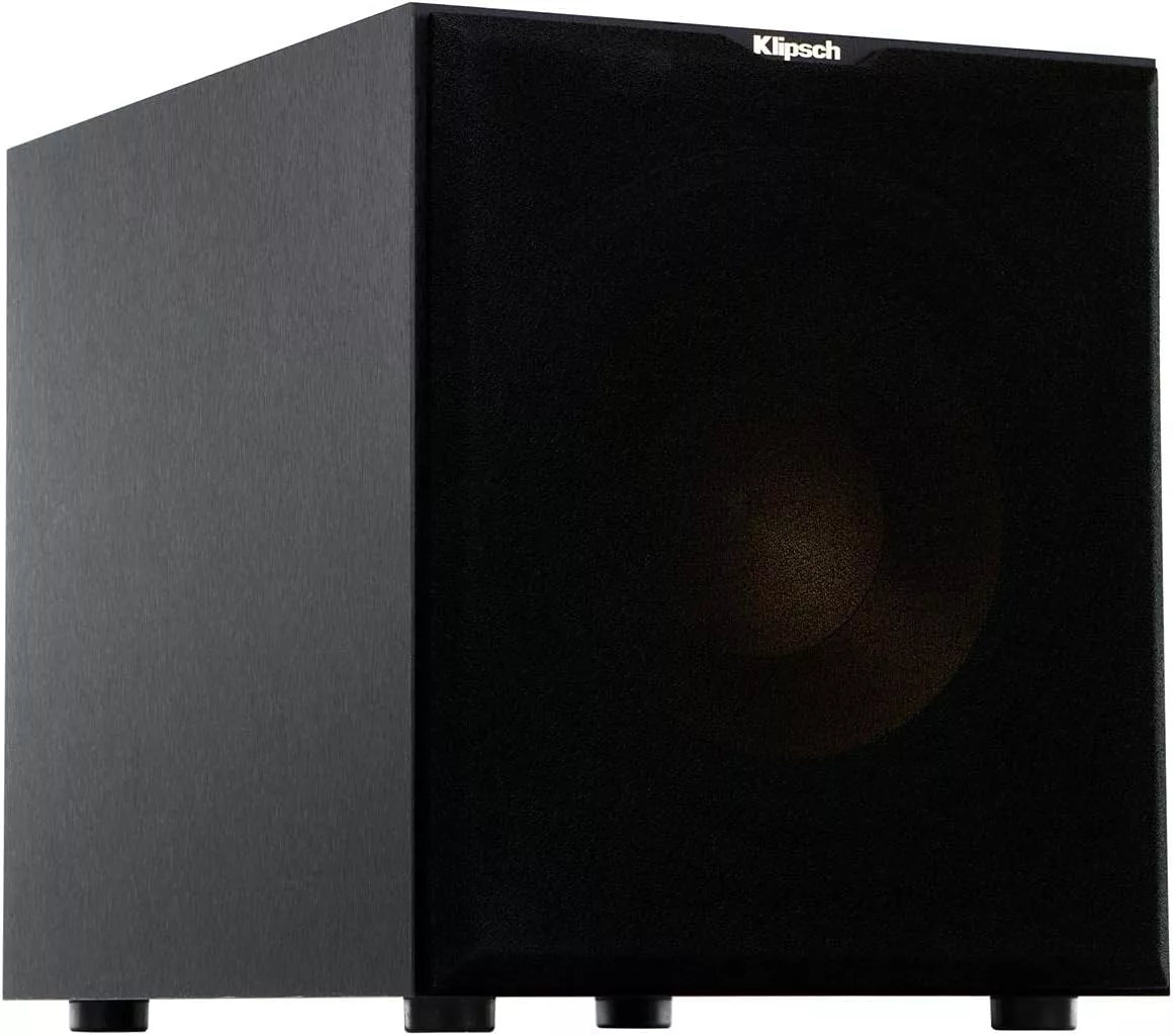 Klipsch R-12SW Powerful Deep Bass Front Firing 12 Copper-Spun Driver 400W Digital Power Subwoofer 14" X 18.5" X 16"	"