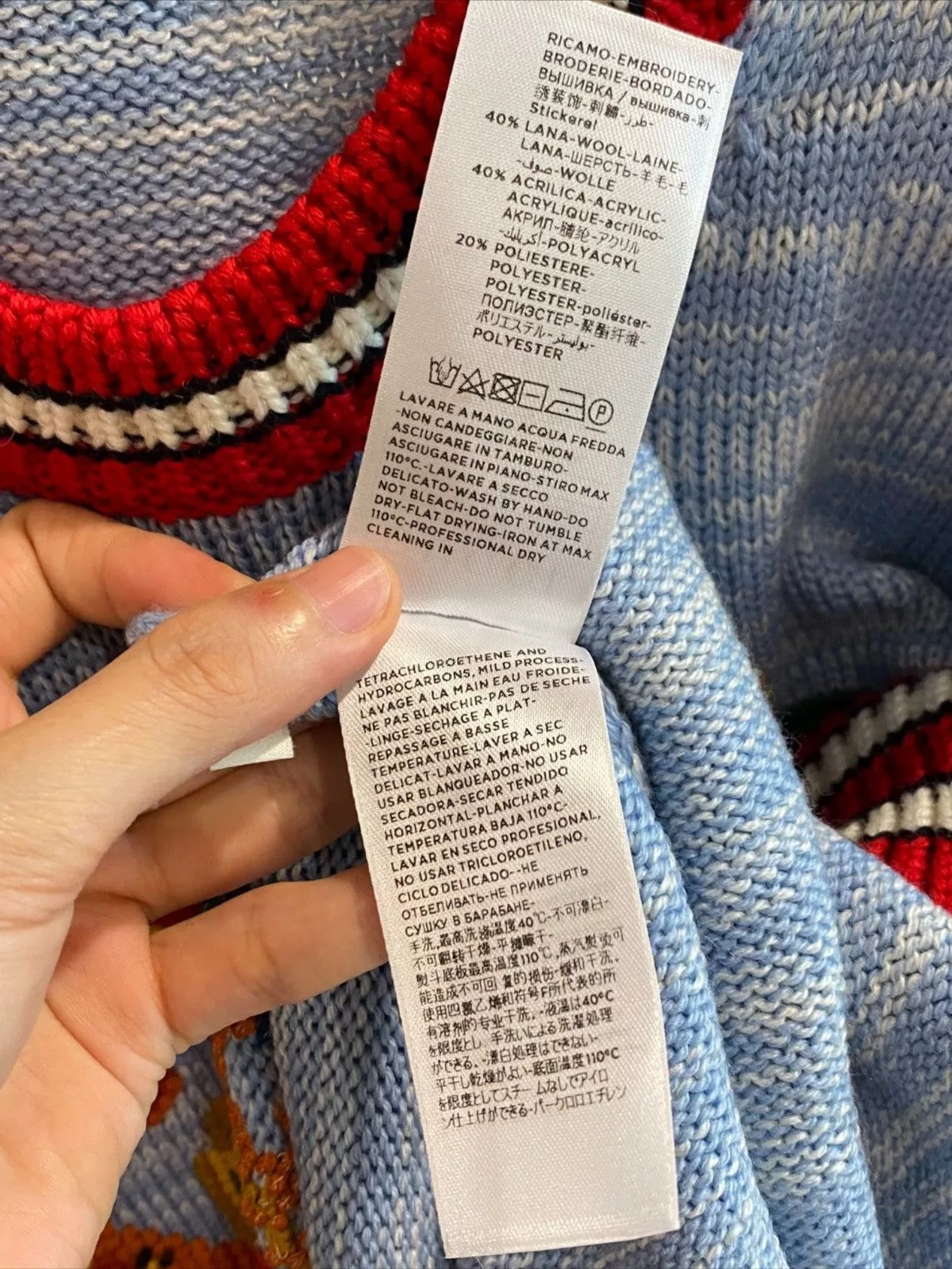 Gucci Sweaters Knitwear Gucci graden sweater Blue