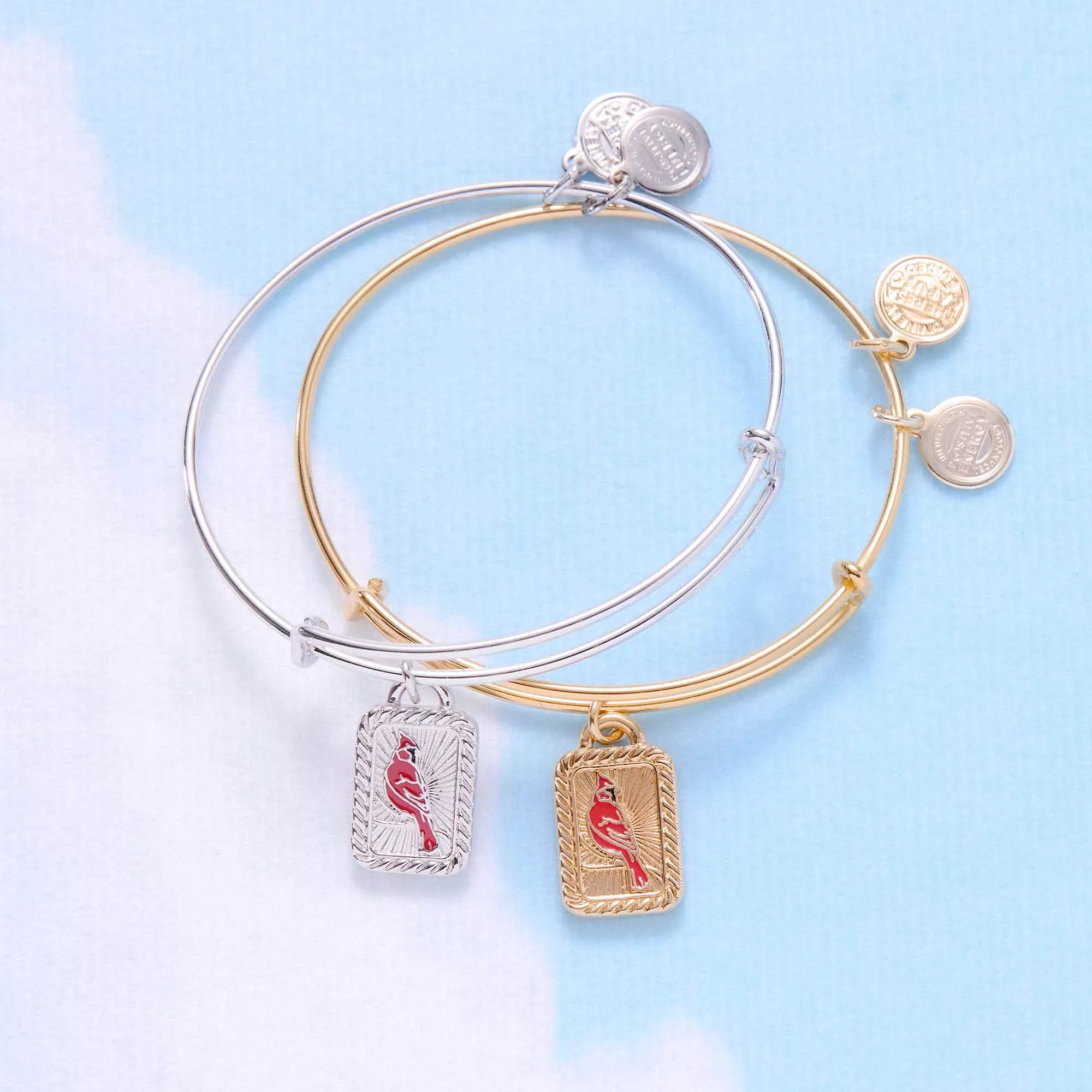 Red Cardinal Expandable Bangle
