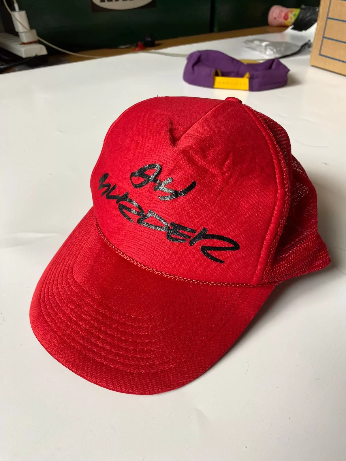 Futura Hats Futura Laboratories Trucker Hat Red Streetwear