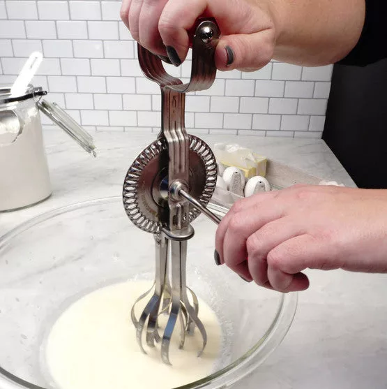 Red Manual Egg Beater