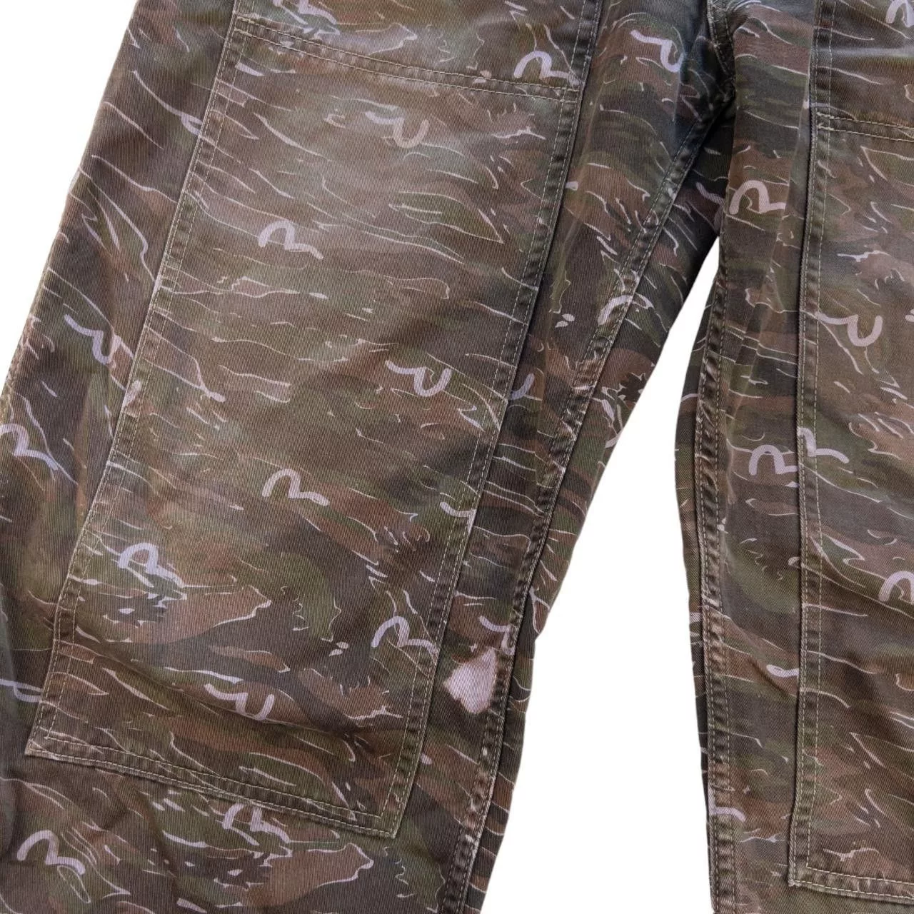 Evisu Overalls Jumpsuits Vintage Evisu Camo Monogram Dungaress Size W36 Brown