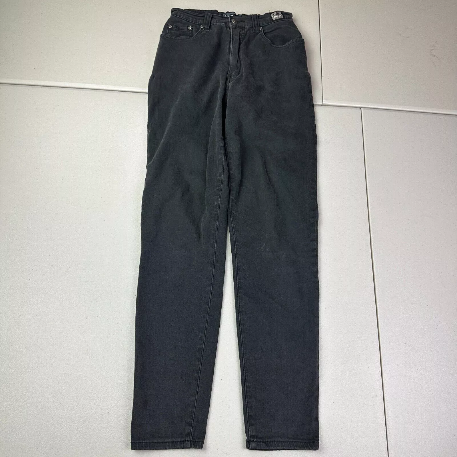 Versace Jeans Versace Jean Couture High Waist Slim Fit Straight Leg Jeans Black