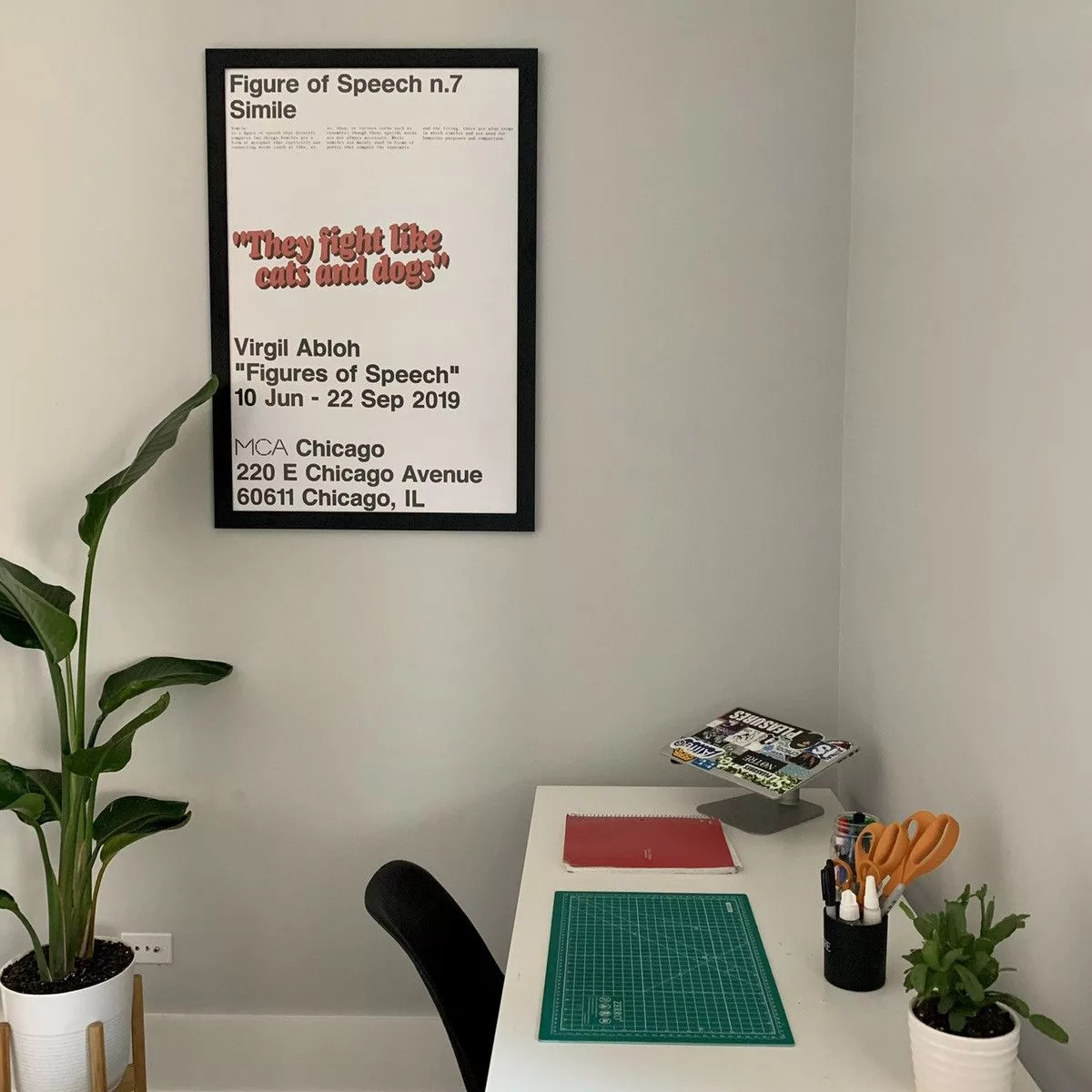 Virgil Abloh Miscellaneous Virgil Abloh MCA Figures of Speech n.7 Simile Poster White