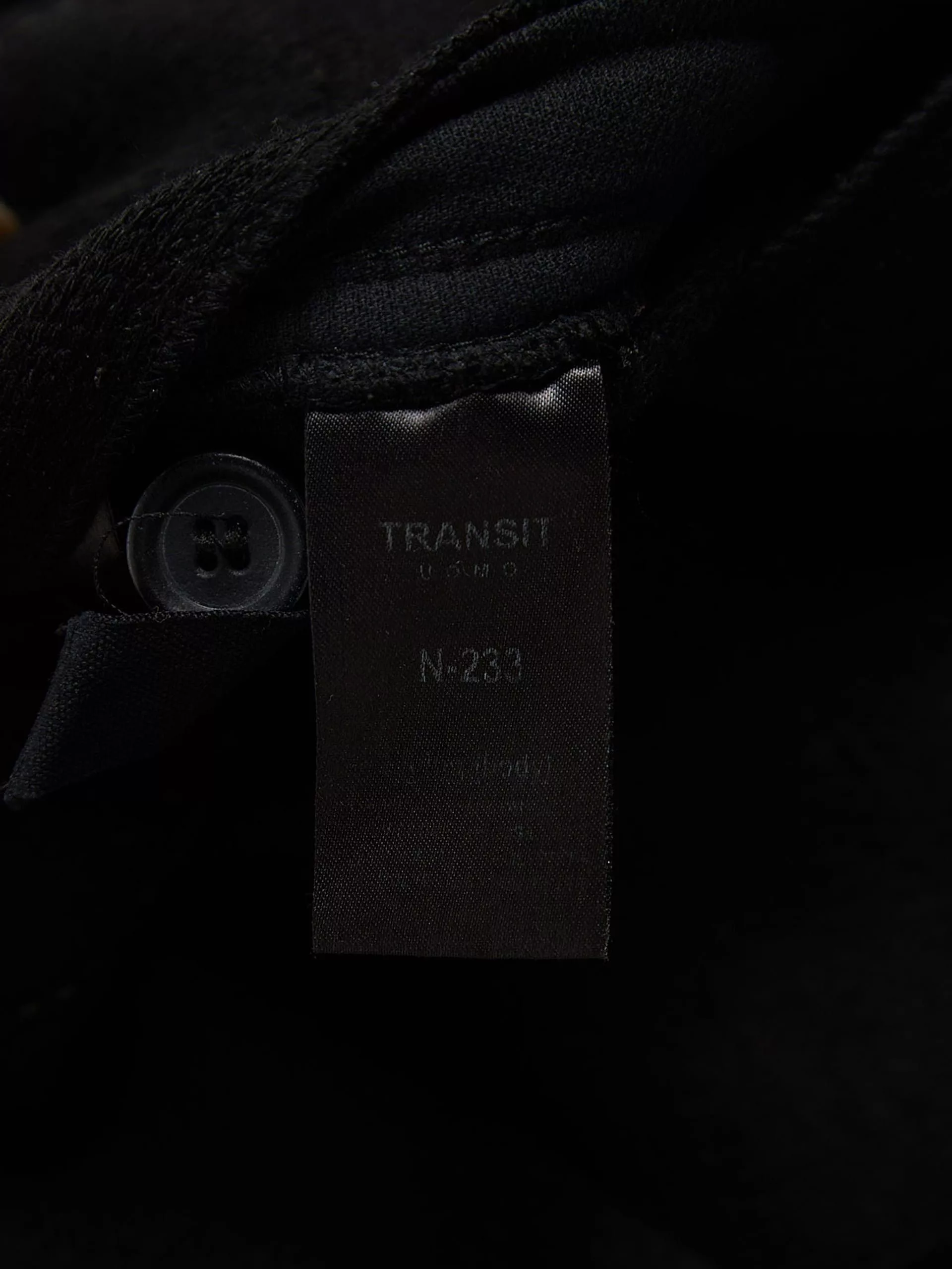 Transit Parkas Transit Black Double Breasted Woolen Coat