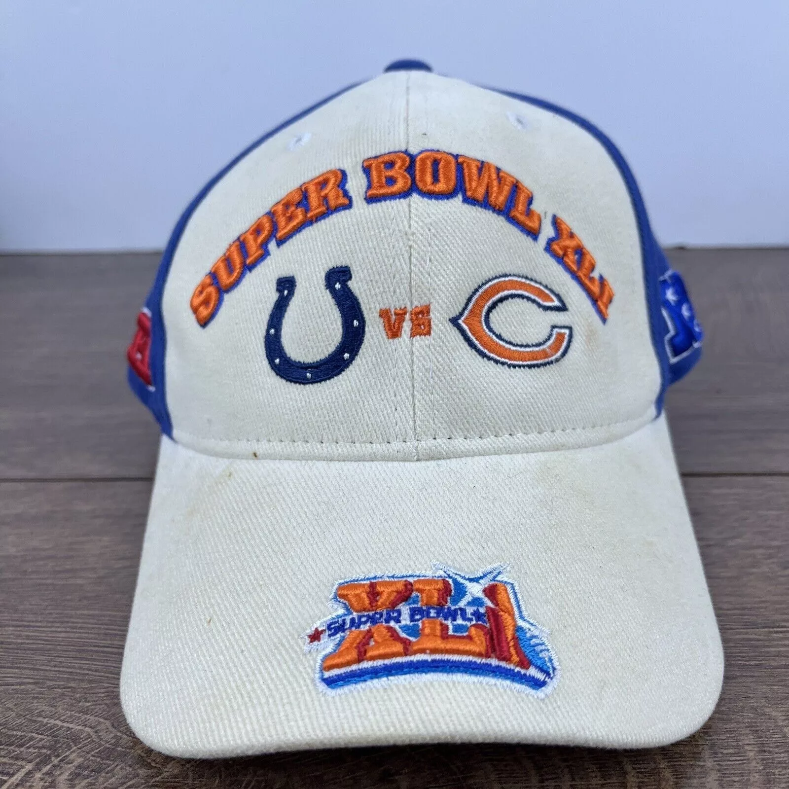 Other Hats Other Super Bowl XLI Hat Colts Bears Tan Brown Hat Adjustable Adul