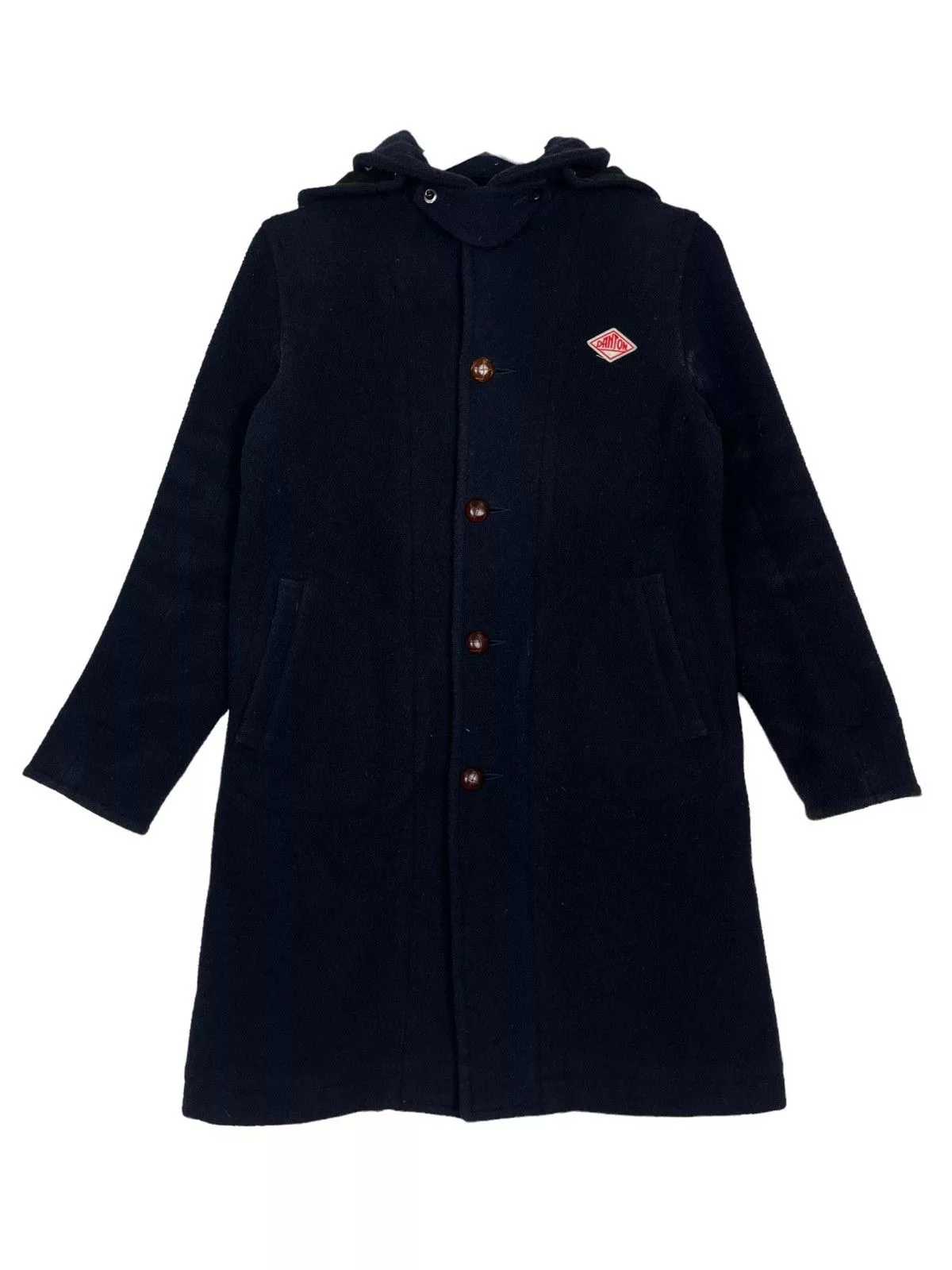 Danton Light Jackets Danton × Japanese Brand 💥DANTON WOOL HOODIE LONG JACKET Blue