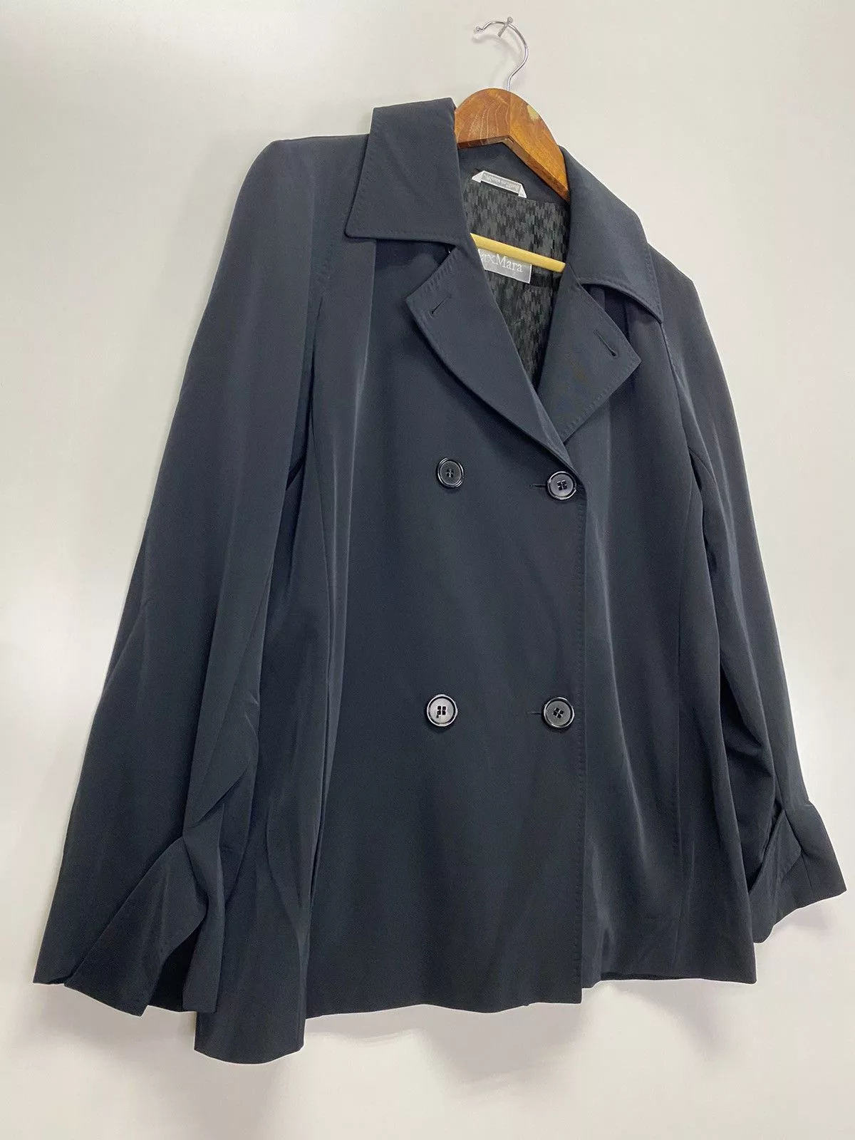 Designer Light Jackets Designer Max Mara Black Jacket Vintage