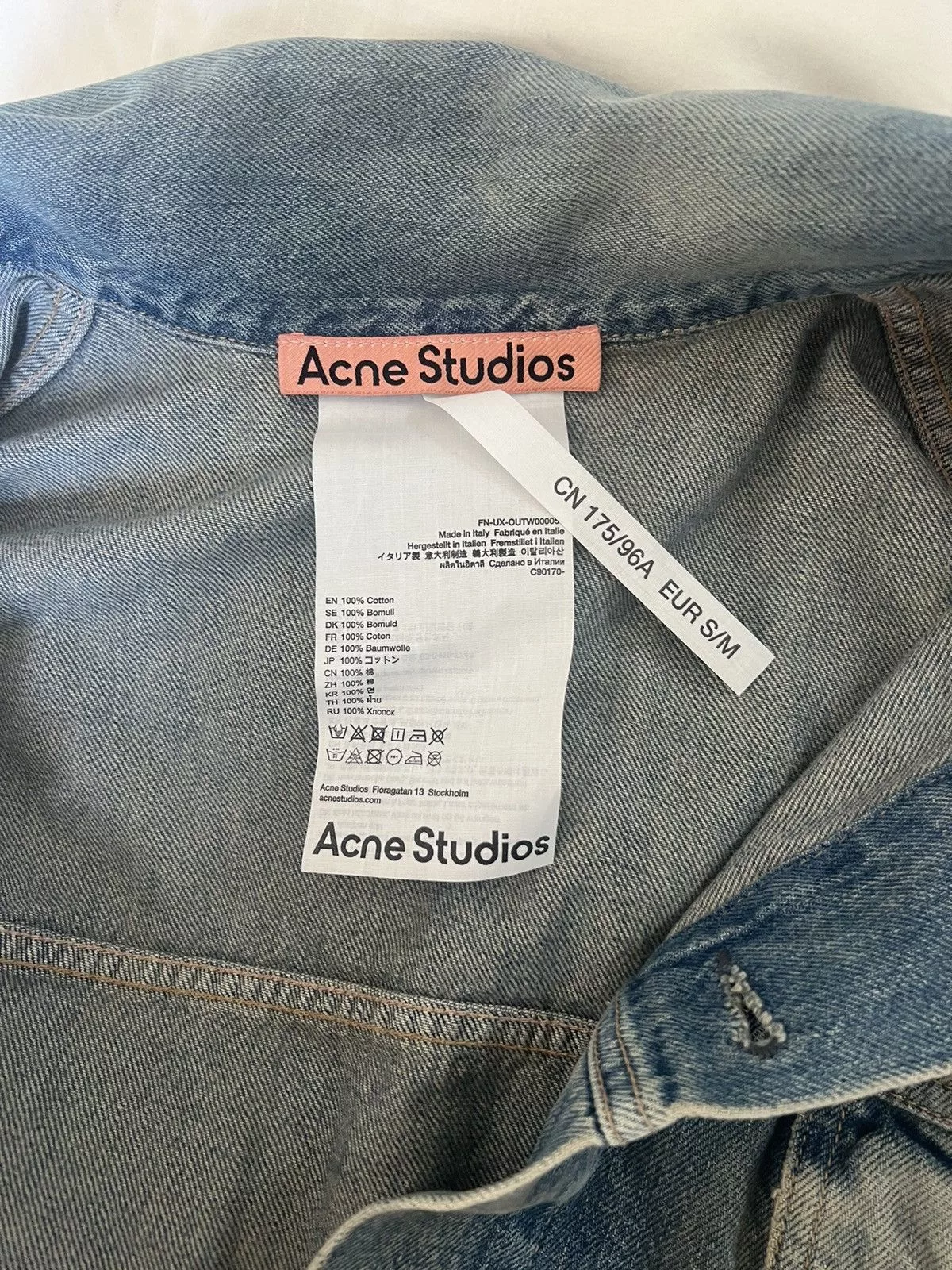 Acne Studios Denim Jackets Acne studios denim jacket Blue