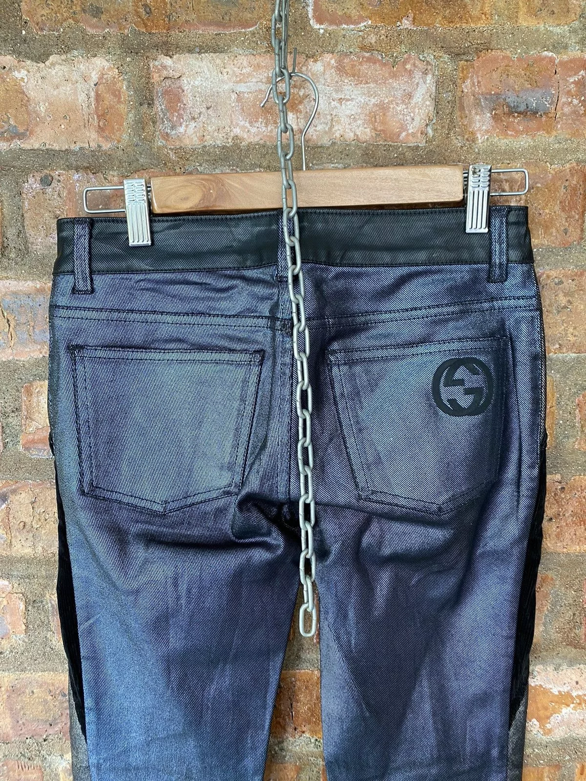 Gucci Jeans SS06 Gucci Wax Coated pants Multi