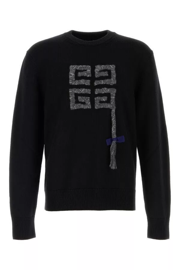 Givenchy Sweaters Knitwear Givenchy Black Wool Sweater Multi