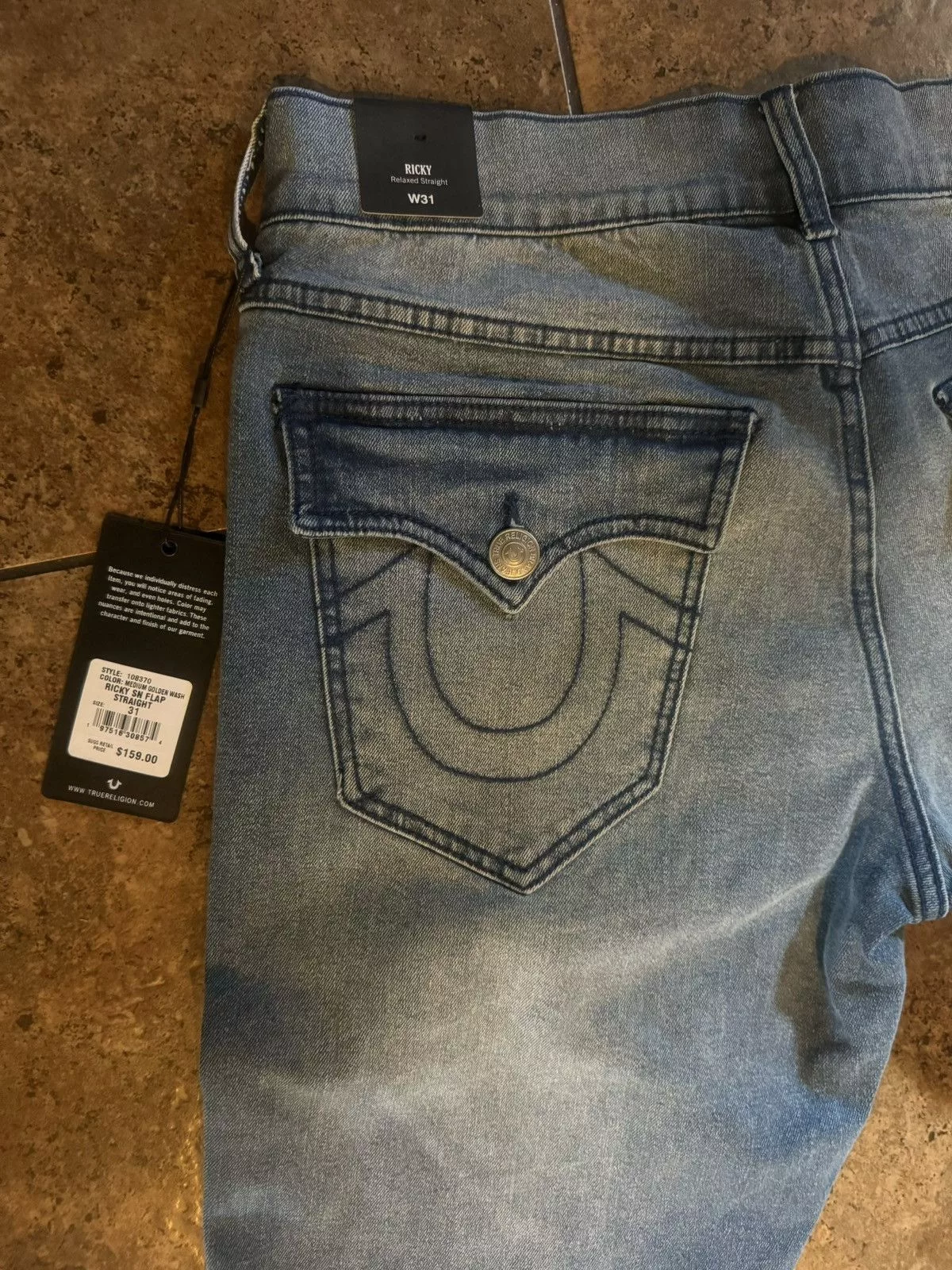 True Religion Denim True Religion Blue Stitch Denim