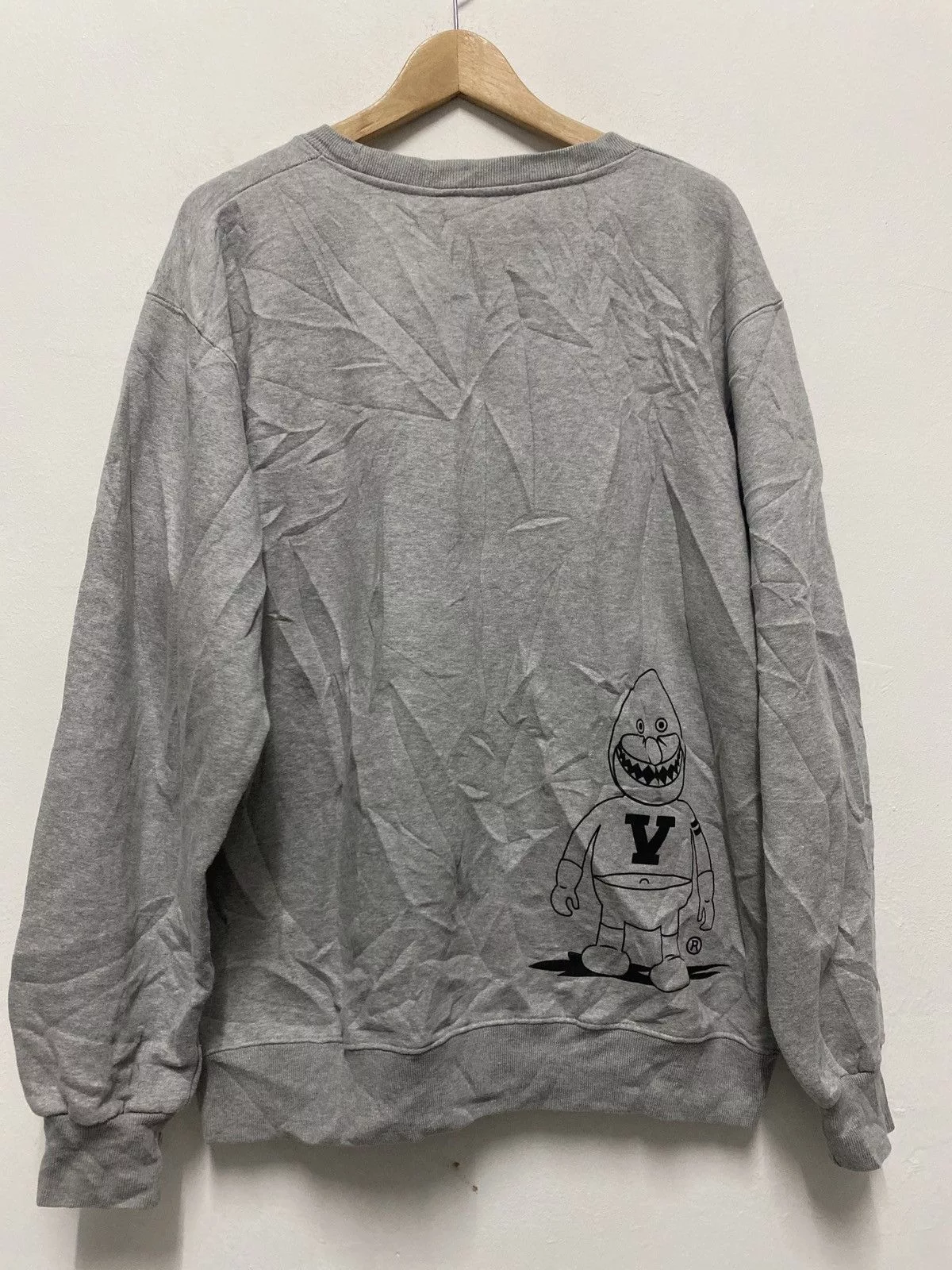 Devilock Sweatshirts Hoodies Devilock × Japanese Brand × Vintage Vintage 90's Devilock Crewneck Sweatshirt White Gray
