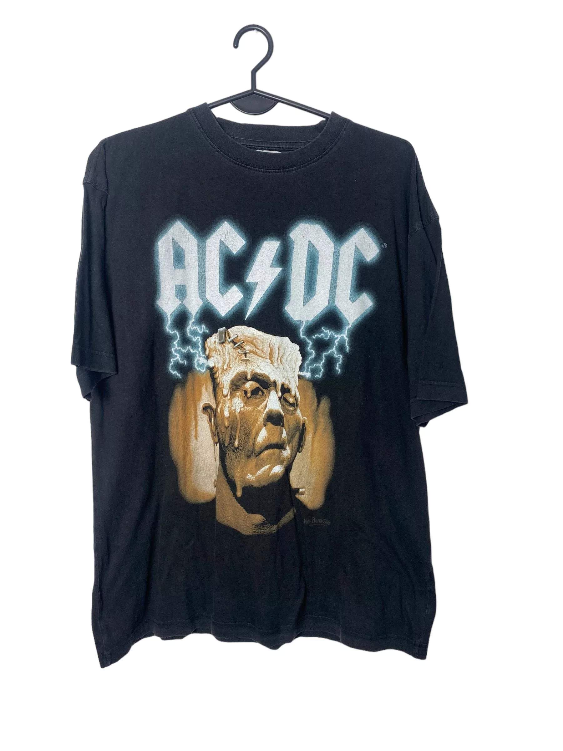 AC/DC Short Sleeve T Shirts AC/DC × Vintage Vintage AC/DC tee Meltdown 00s L Black