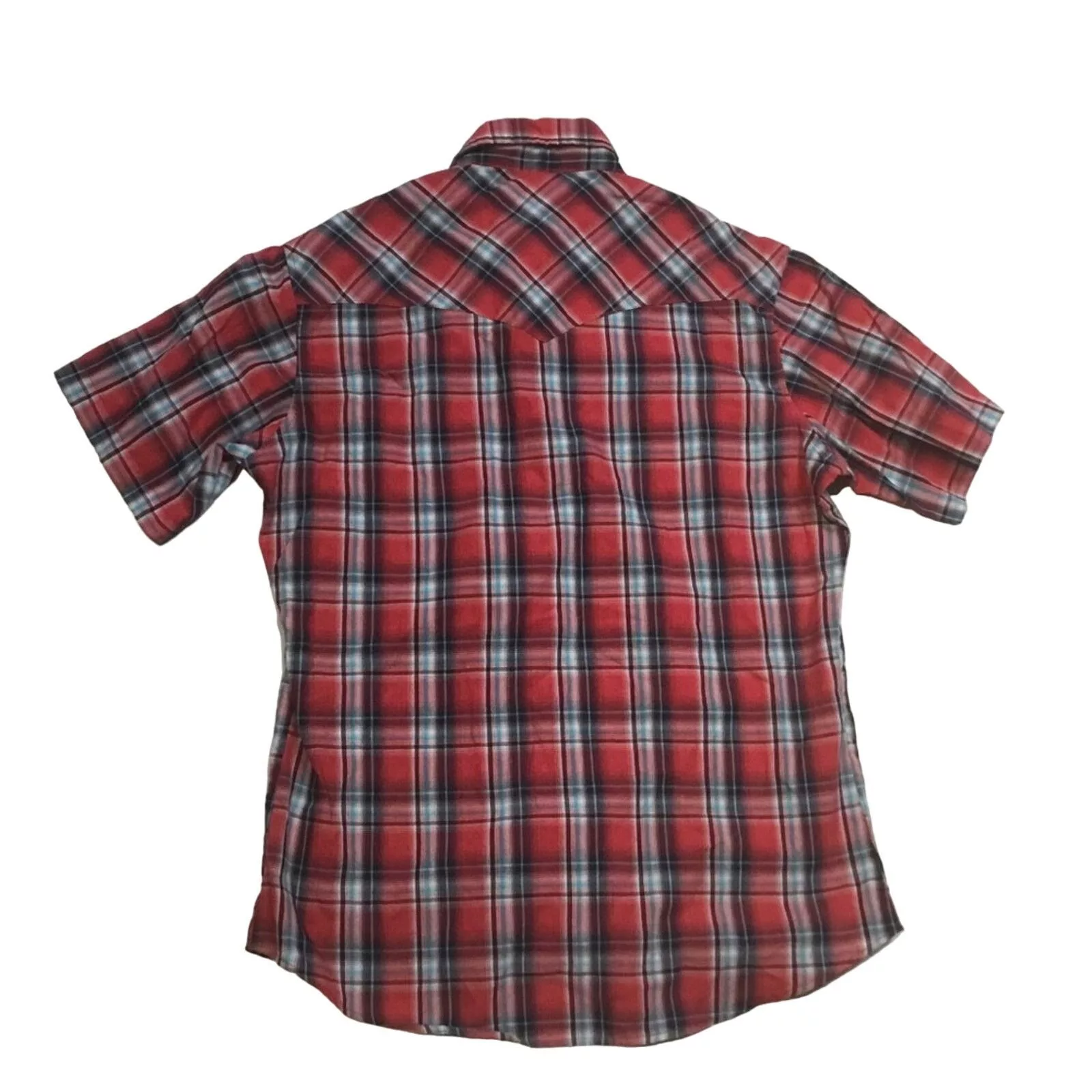 Wrangler Shirts Button Ups Wrangler Plaid Button Down Blue