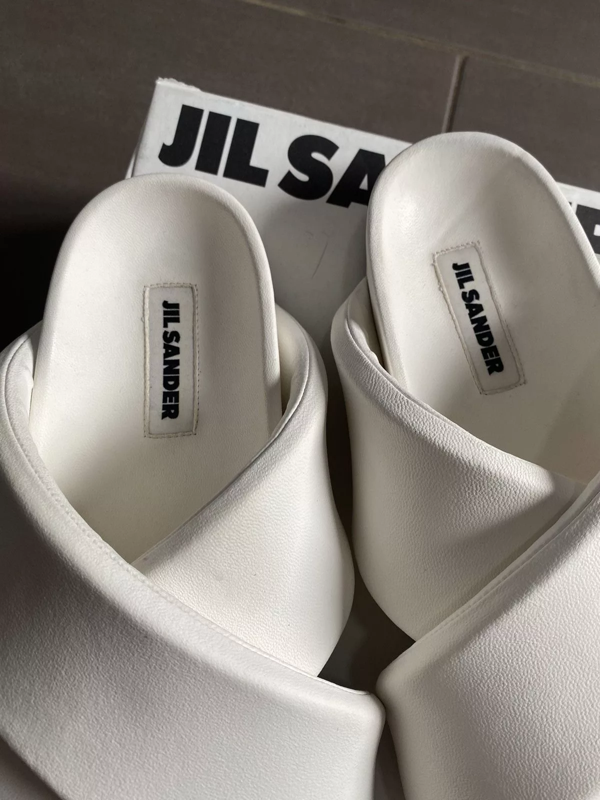 jil sander sandals White