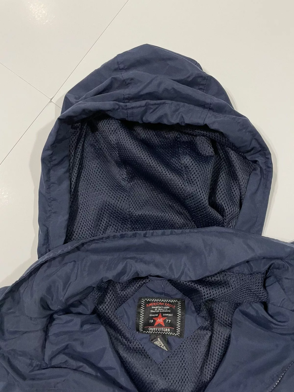 American Eagle Outfitters Light Jackets American Eagle Outfitters × Vintage Vintage American Eagle Anorak Jacket Blue Streetwear