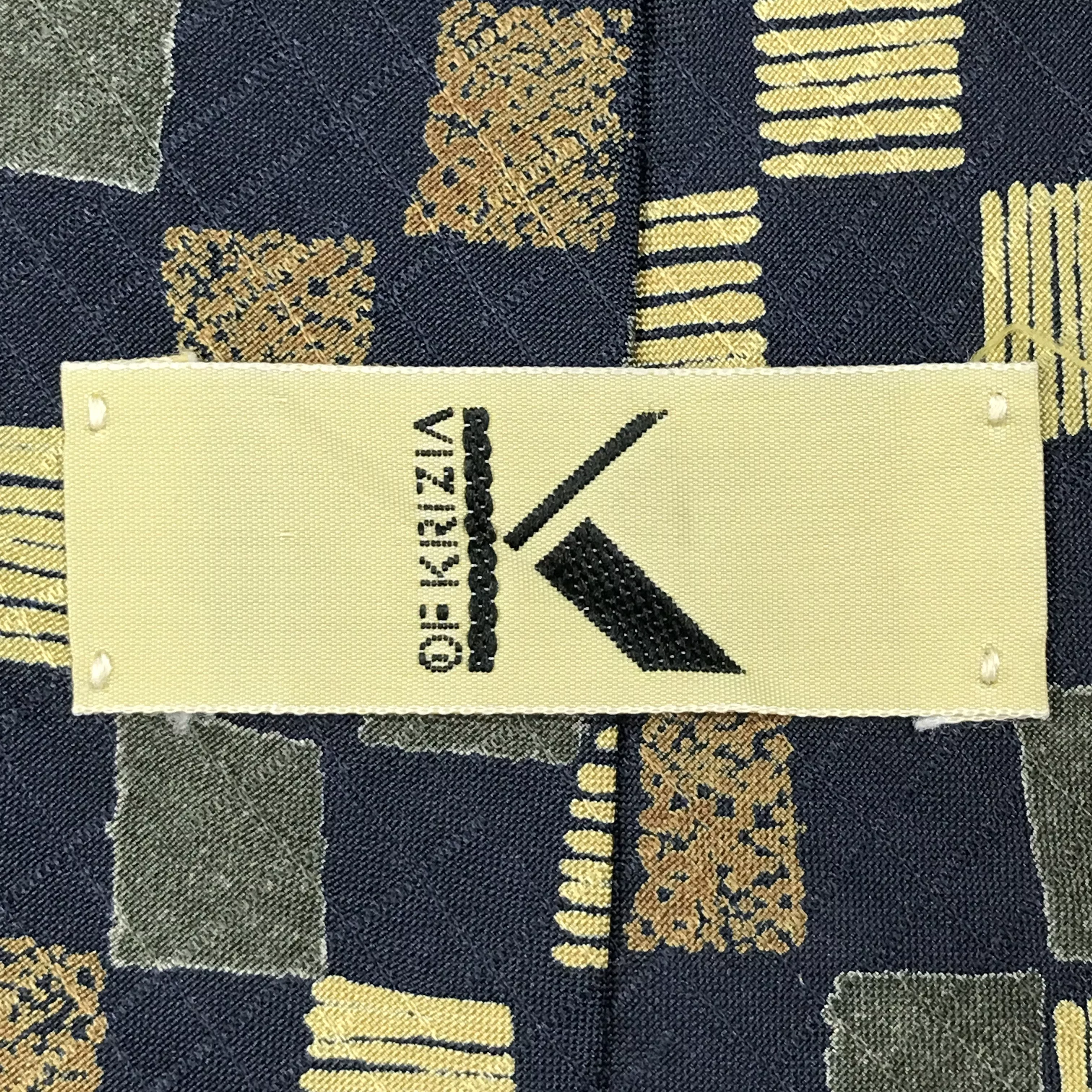 Designer Ties Pocketsquares Designer × Krizia Uomo × Vintage Vintage Of Krizia Silk Necktie Multi