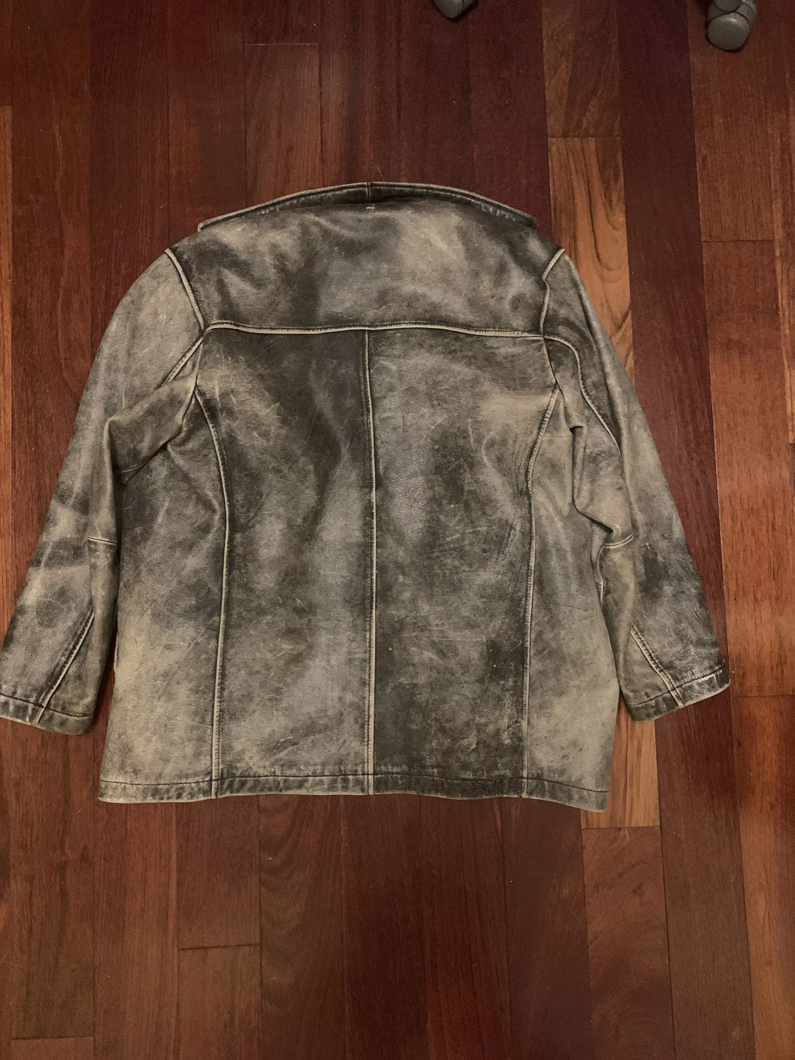 Danier Leather Jackets Vintage Danier Genuine Leather Jacket (Washed Gray, S)