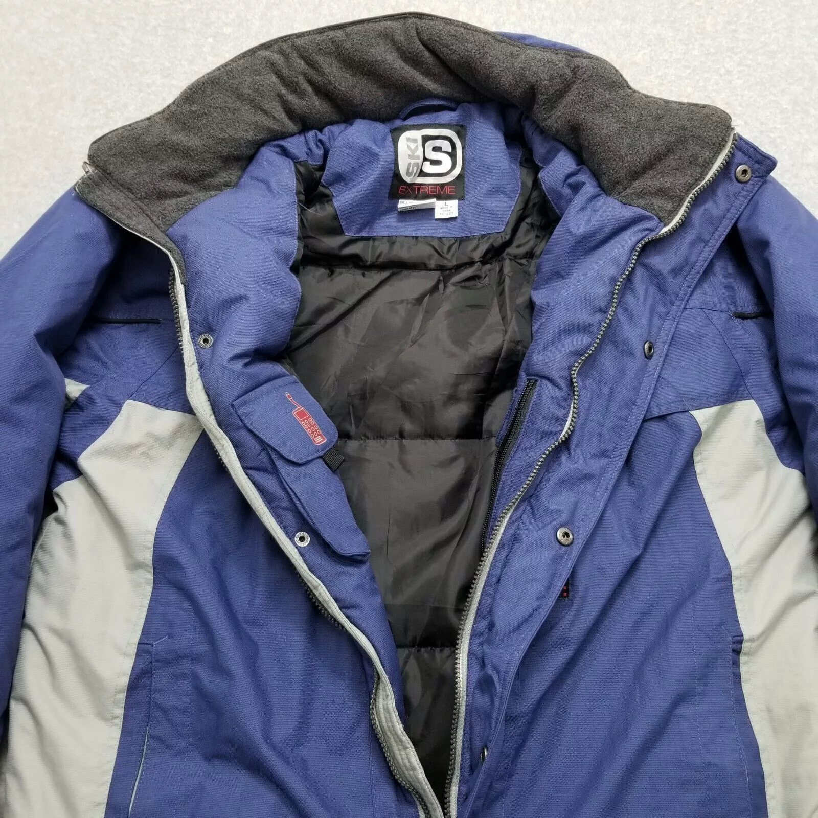 Other Light Jackets Other Extreme Ski Jacket Mens Large Full Zip Pockets Hidden Hoodie Blue