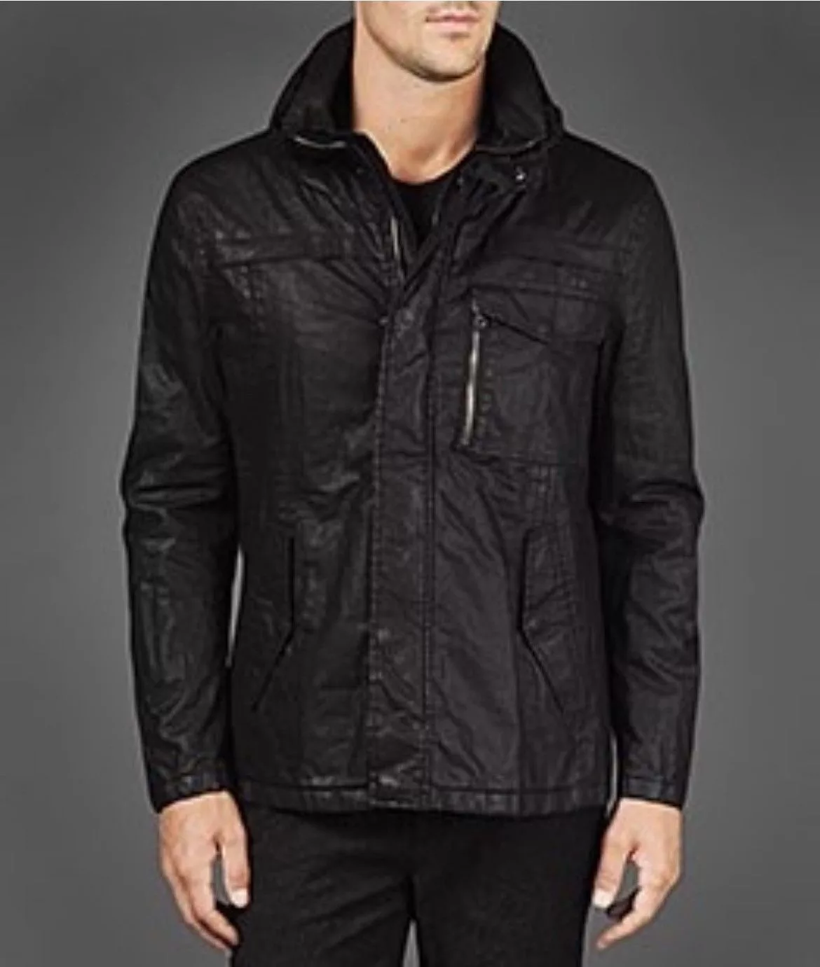 John Varvatos Light Jackets John Varvatos Coated linen jacket. 48 Black