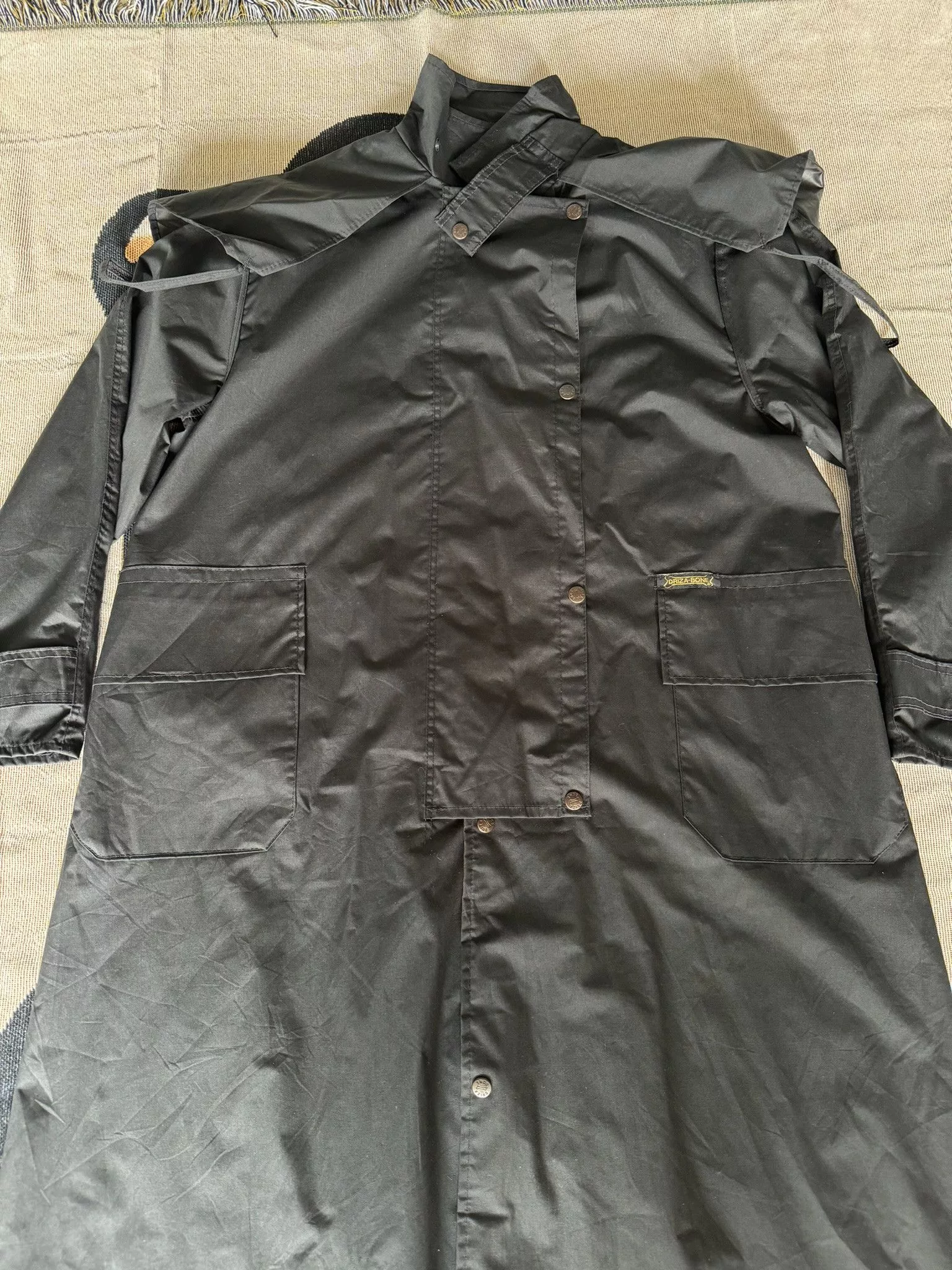 Designer Parkas Designer Australia Legend Driza Bone Riding Coat Raf Simons Black