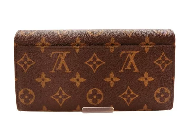 Louis Vuitton Wallets Louis Vuitton Sarah Monogram Leather Brown Wallet